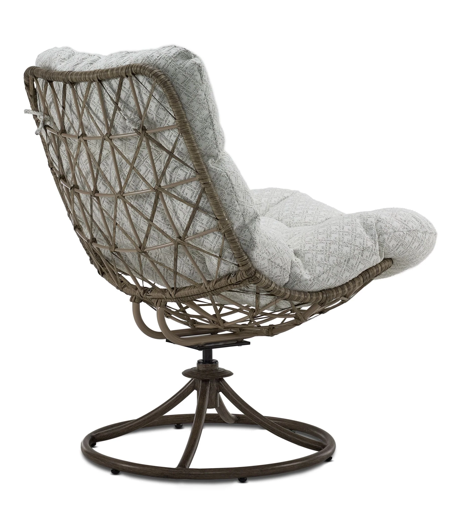 Kenosha Outdoor Swivel Chair - Dark Grey - Image 3