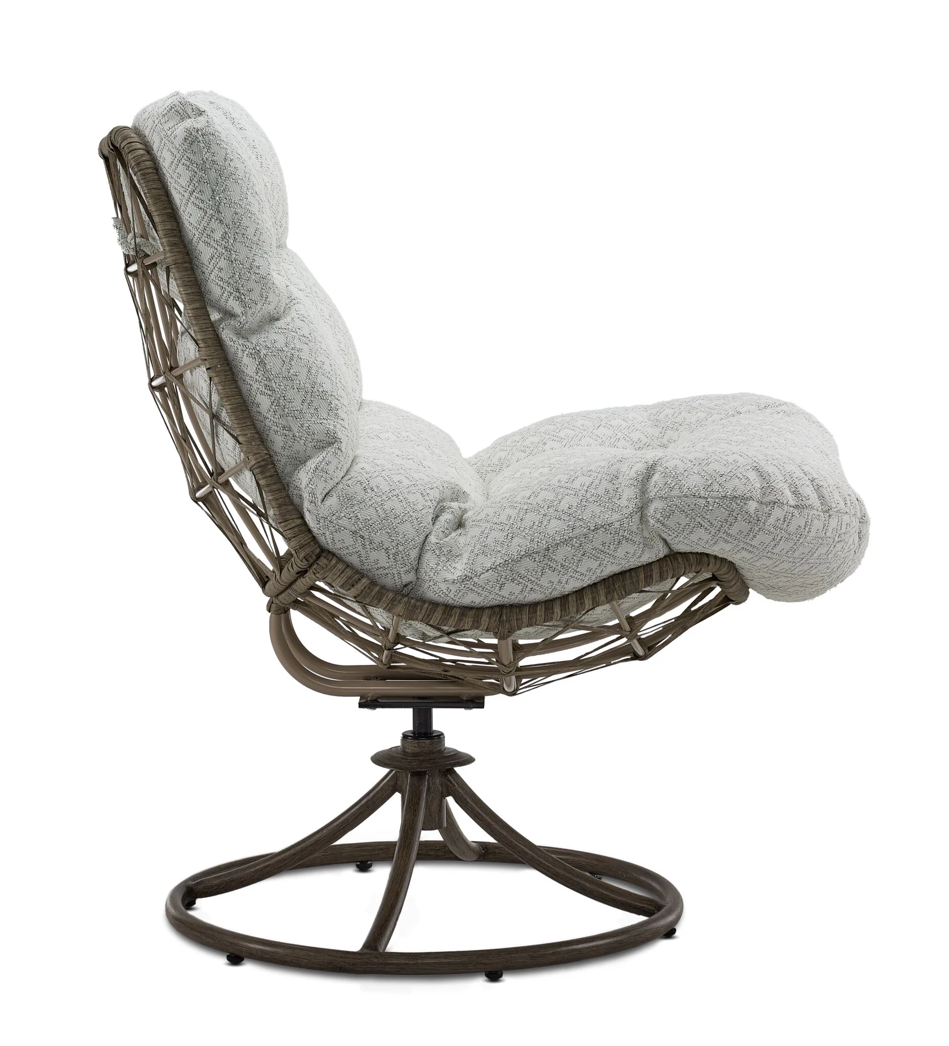 Kenosha Outdoor Swivel Chair - Dark Grey - Image 4