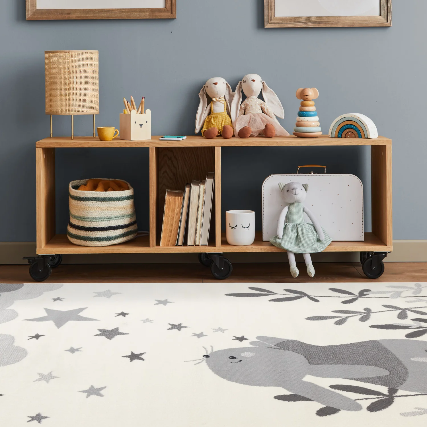 Kids Wishful Bunny Area Rug - 4' X 6' - Cream - Image 3