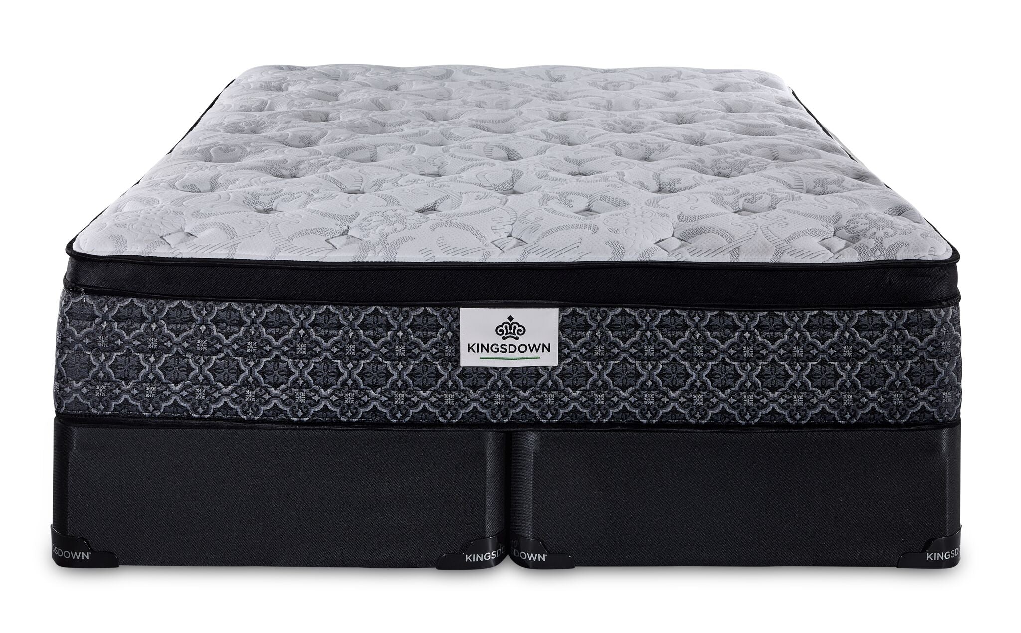 Kingsdown Percy Medium Euro Top King Mattress and Split Boxspring Set - Image 2