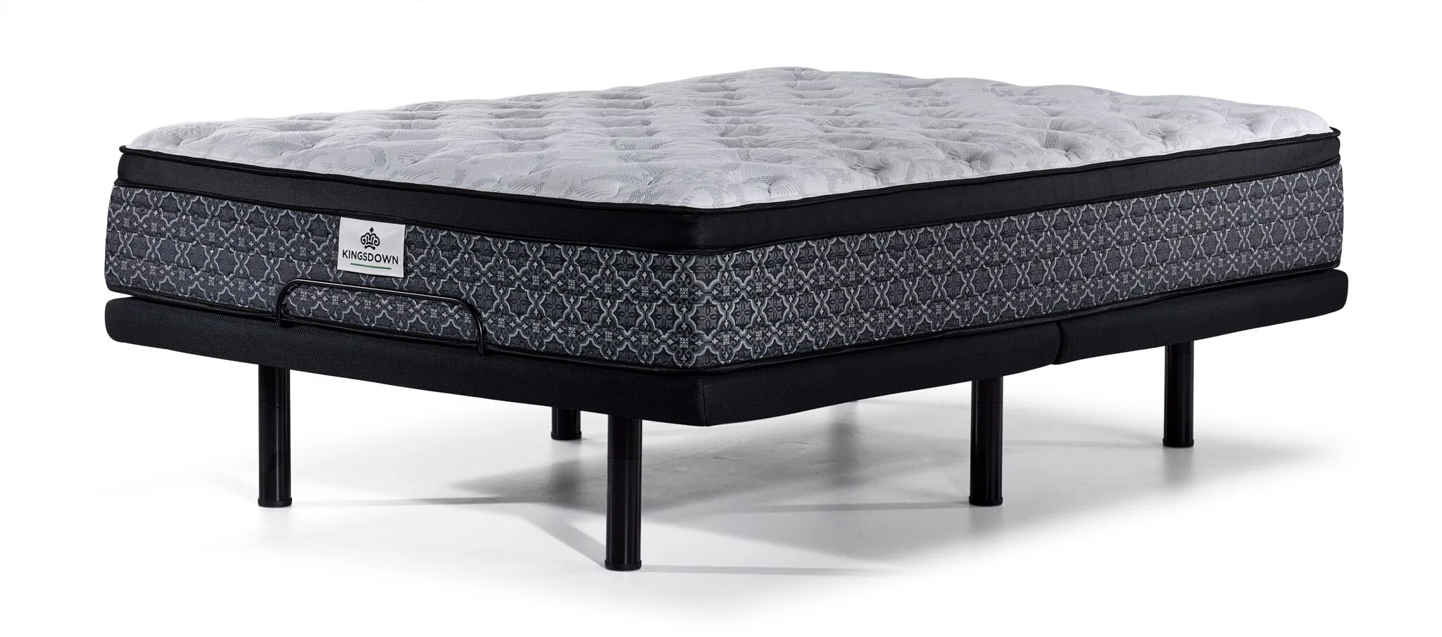 Kingsdown Percy Medium Euro Top Twin XL Mattress and L2 Motion Pro Adjustable Base - Image 2