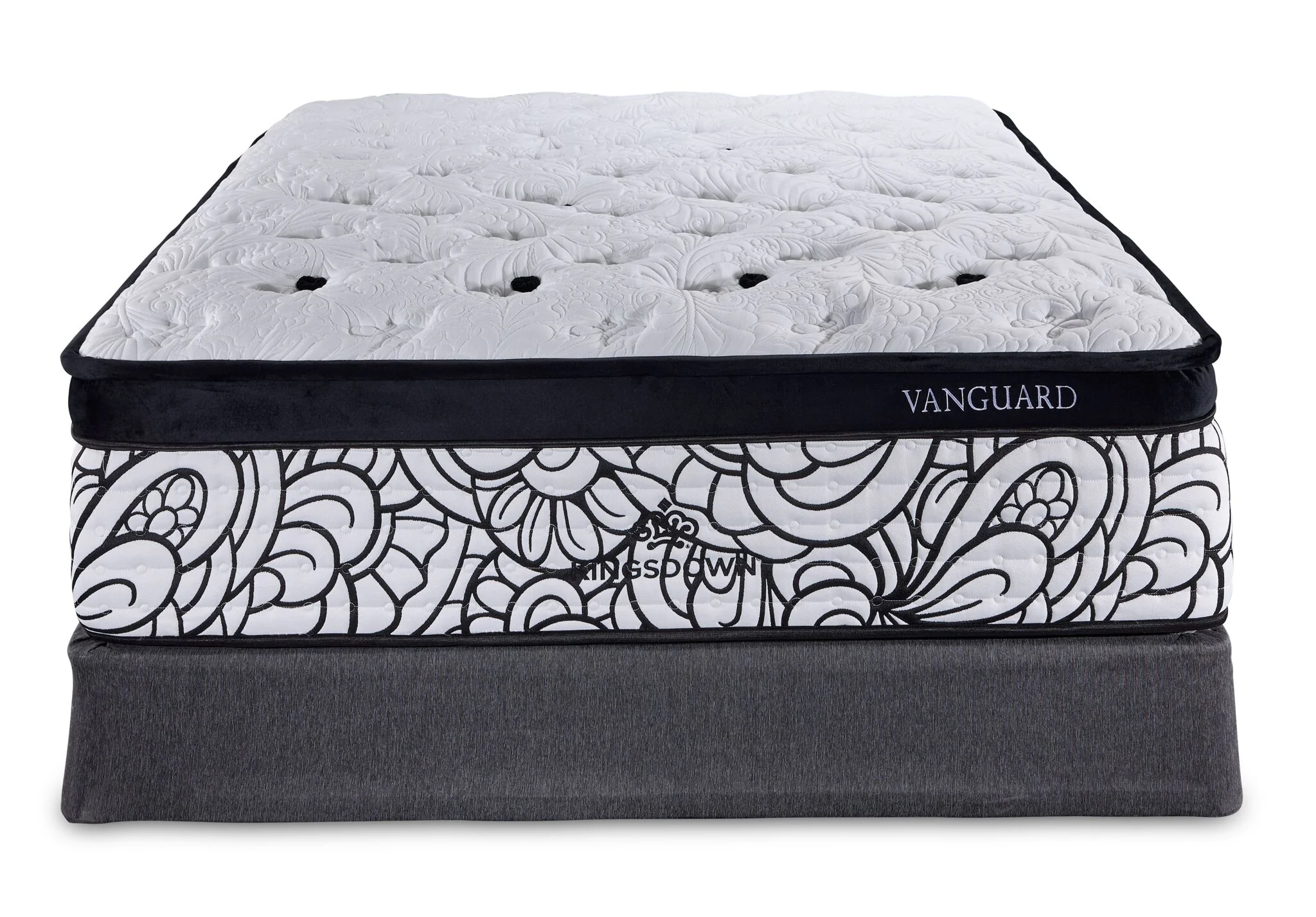 Kingsdown Vanguard Medium Euro Top Queen Mattress and Boxspring Set - Image 2