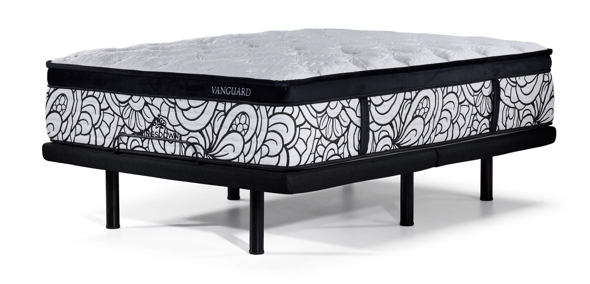 Kingsdown Vanguard Medium Euro Top Twin XL Mattress and L2 Motion Pro Adjustable Base - Image 2