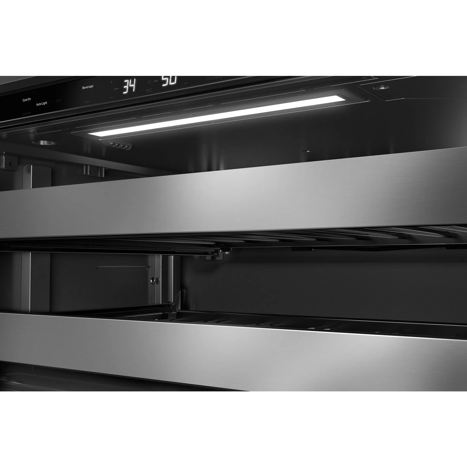 KitchenAid 24" 5.0 Cu. Ft. Black Cabinet with Stainless Steel Doors Undercounter Refrigerator - KUBL524SSB - Image 6