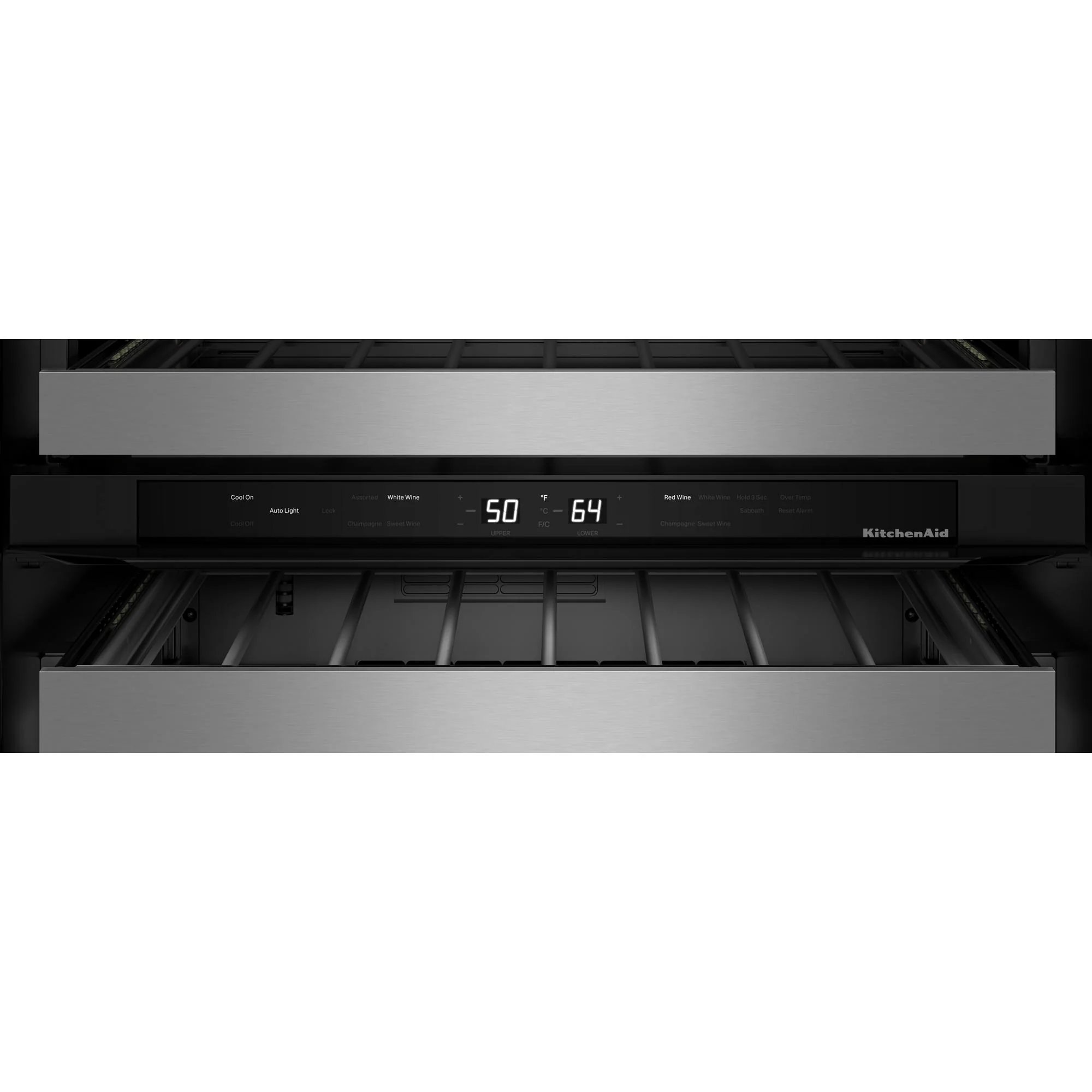 KitchenAid 24" 5.0 Cu. Ft. Black Cabinet with Stainless Steel Doors Undercounter Refrigerator - KUWL324SSB - Image 7