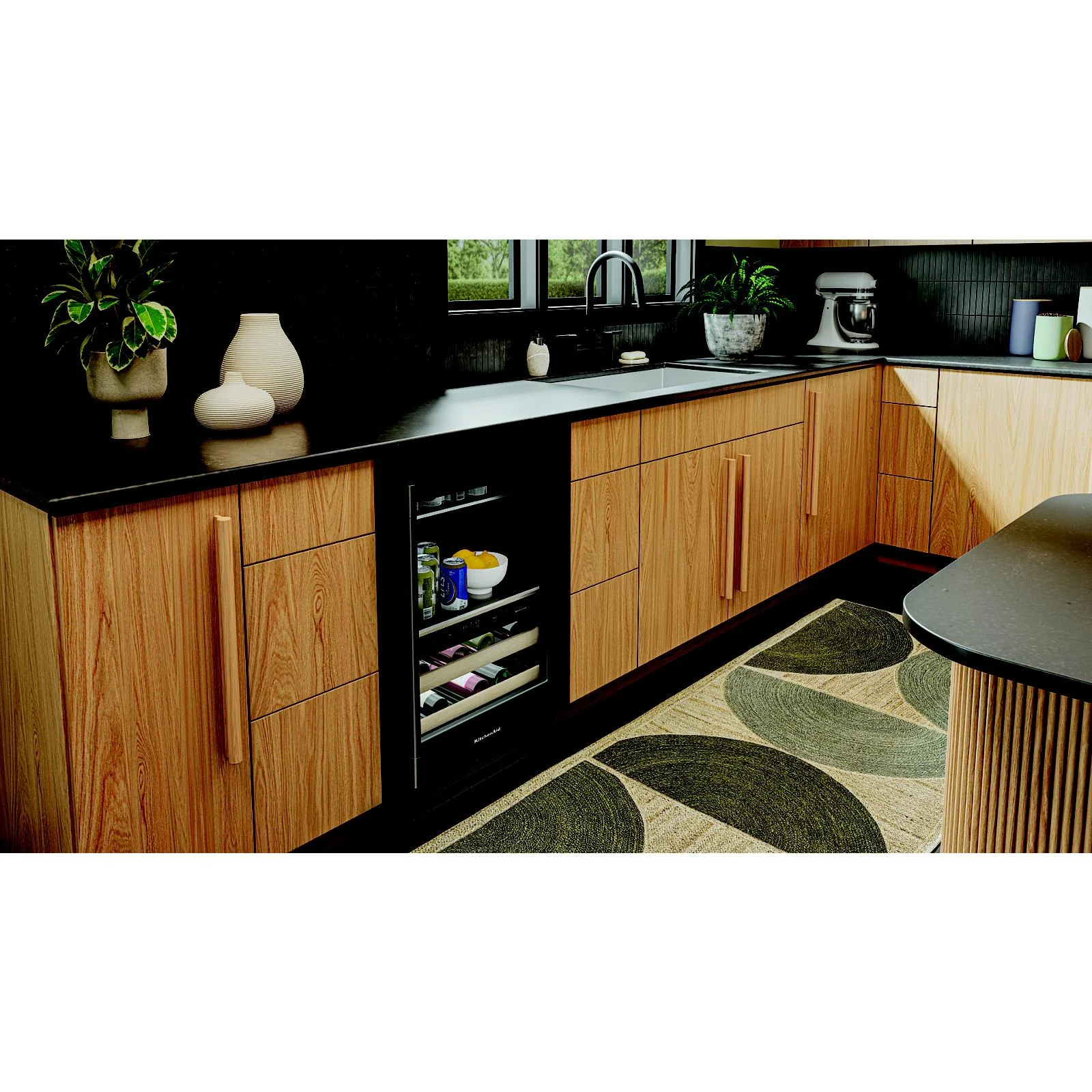 KitchenAid 24" 5.0 Cu. Ft. Black Ore Undercounter Refrigerator - KUBR524SBE - Image 2