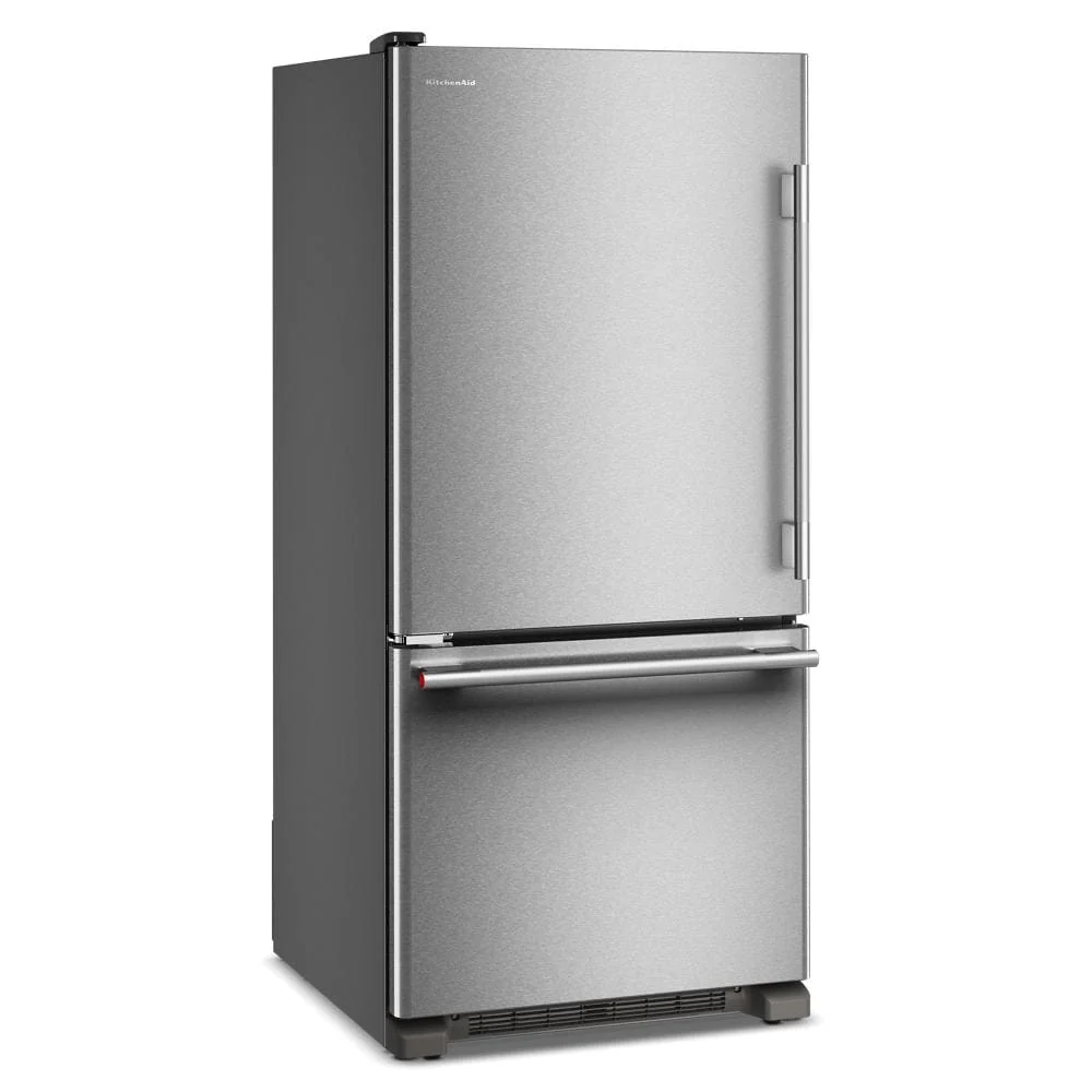 KitchenAid 30" 19.0 Cu. Ft. PrintShield Stainless Steel Standard-Depth Bottom Mount Refrigerator - KRBL130SPS - Image 3