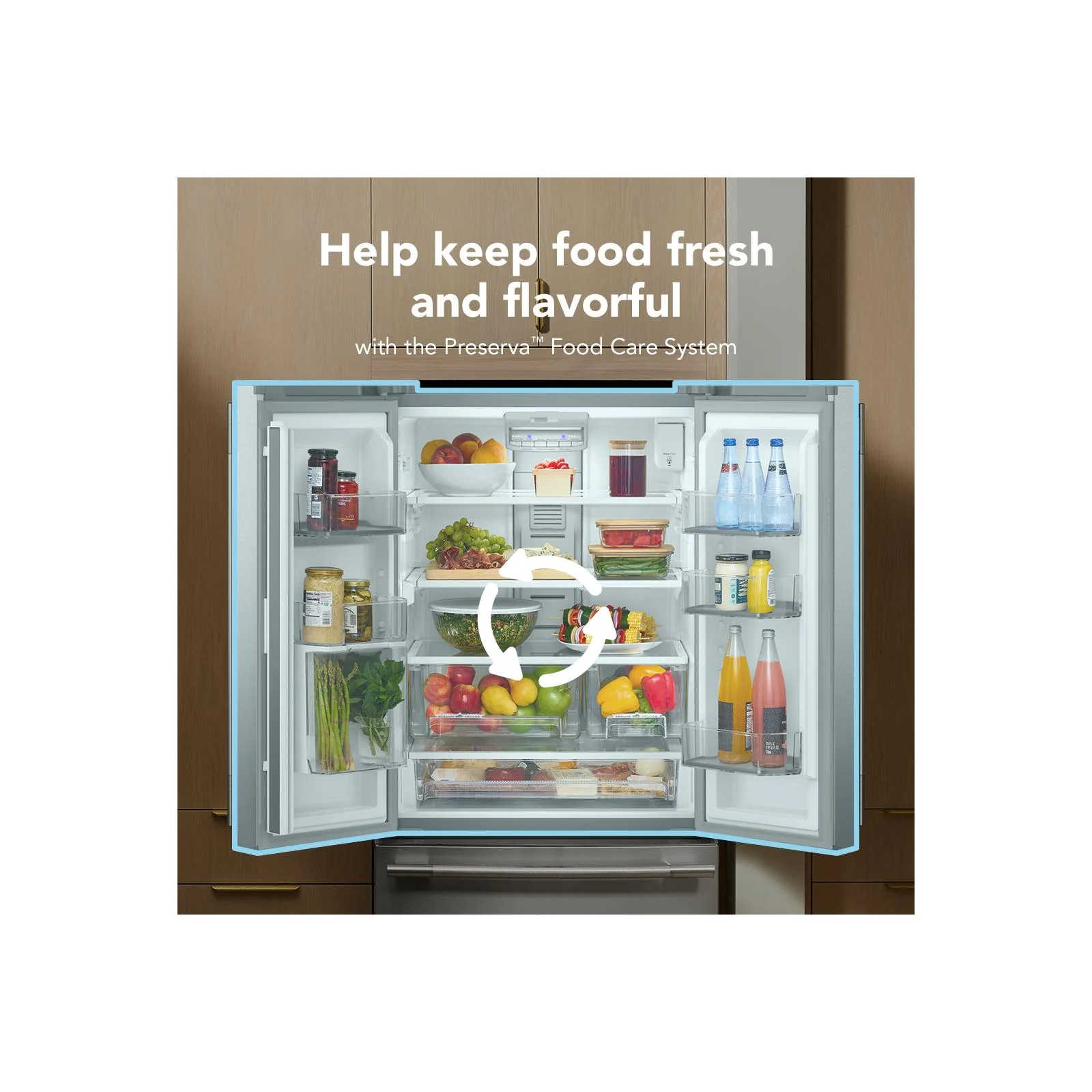 KitchenAid 30" 20.0 Cu. Ft. PrintShield Stainless Steel Standard Depth French Door Refrigerator - KRFF330SPS - Image 13