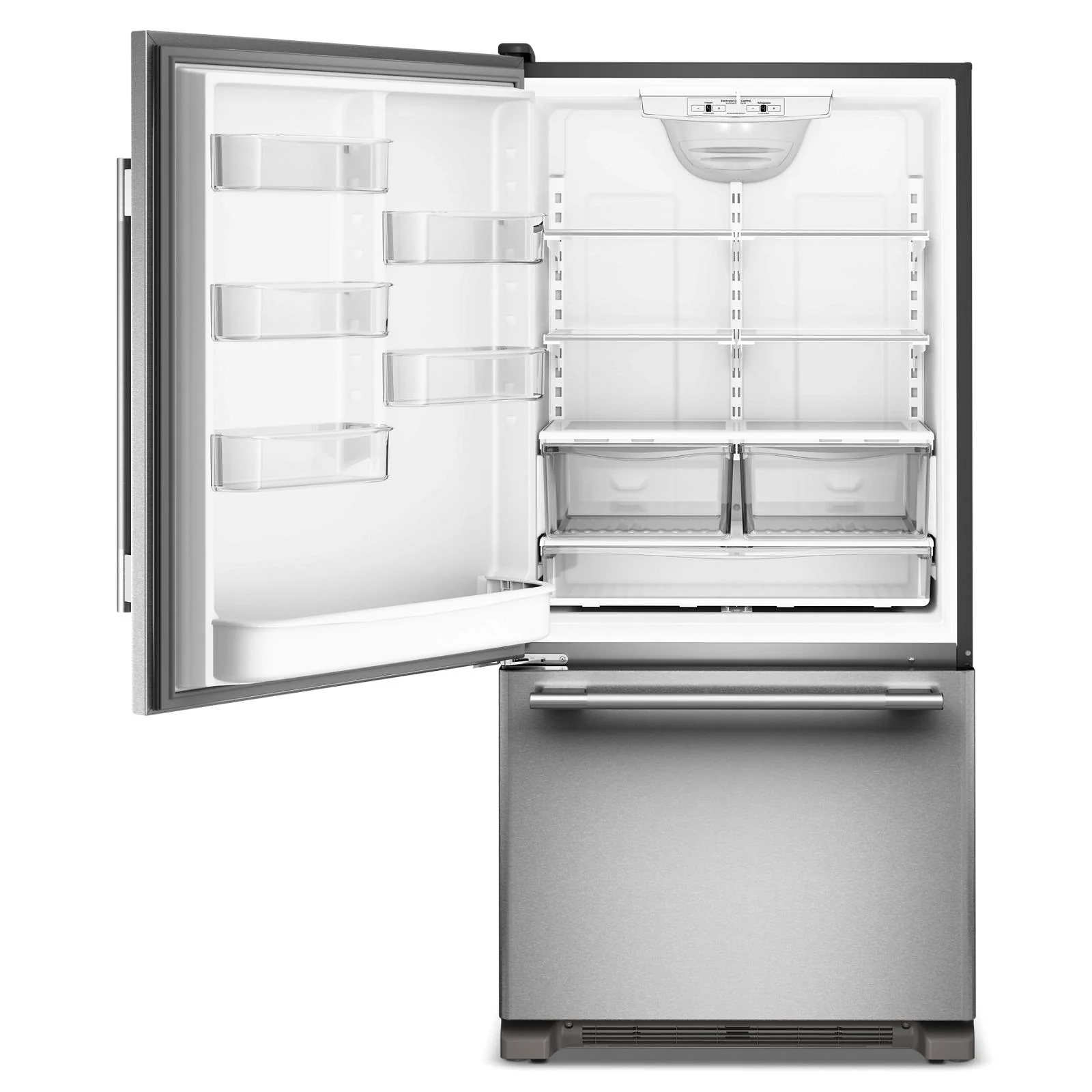KitchenAid 33" 22.0 Cu. Ft. PrintShield Stainless Steel Bottom Mount Refrigerator - KRBL133SPS - Image 4