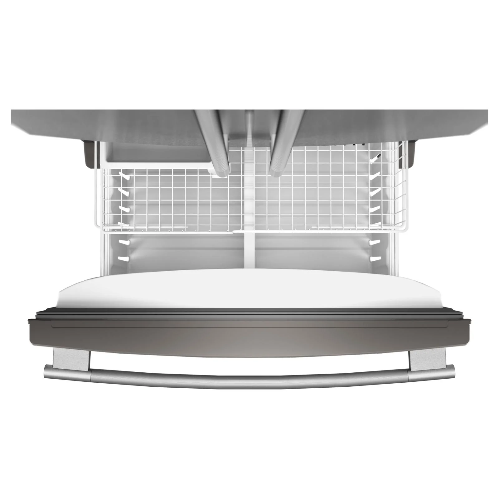 KitchenAid 33" 22.0 Cu. Ft. PrintShield Stainless Steel Standard Depth French Door Refrigerator - KRFF333SPS - Image 6