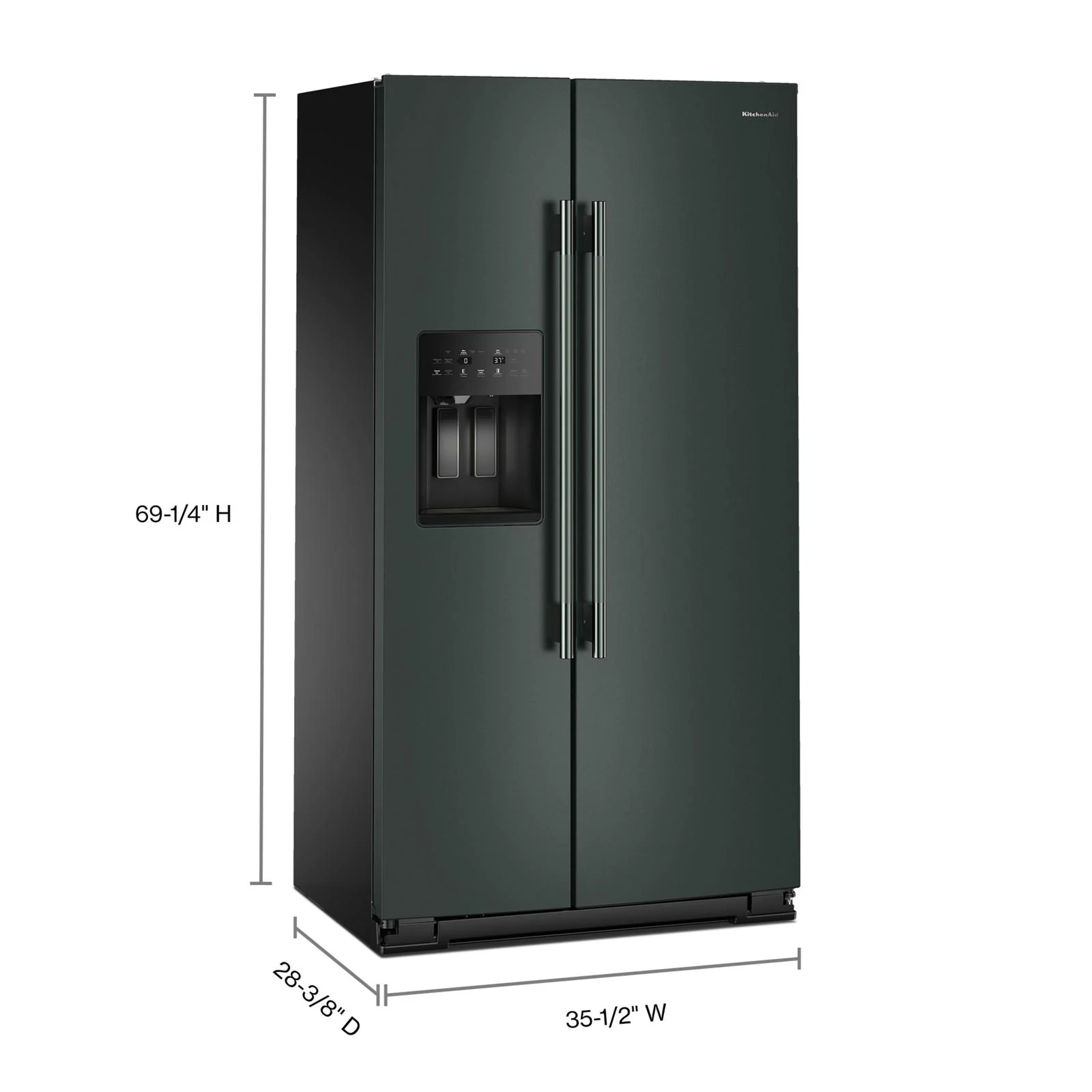 KitchenAid 36" 20.8 Cu. Ft. Juniper Counter-Depth Side-by-Side Refrigerator - KRSC536RJP - Image 3