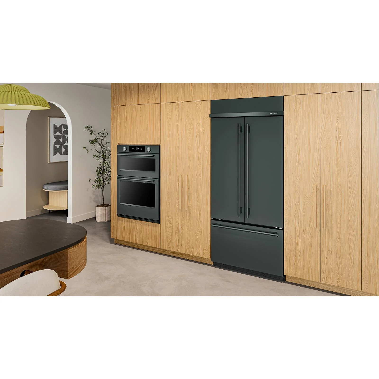 KitchenAid 36" 20.8 Cu. Ft. Juniper Built-In French Door Refrigerator - KBFN536SJP - Image 2