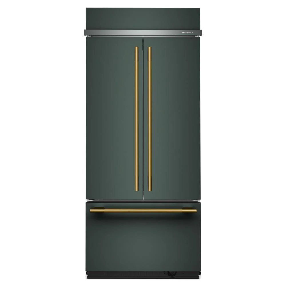 KitchenAid 36" 20.8 Cu. Ft. Juniper Built-In French Door Refrigerator - KBFN536SJP - Image 7