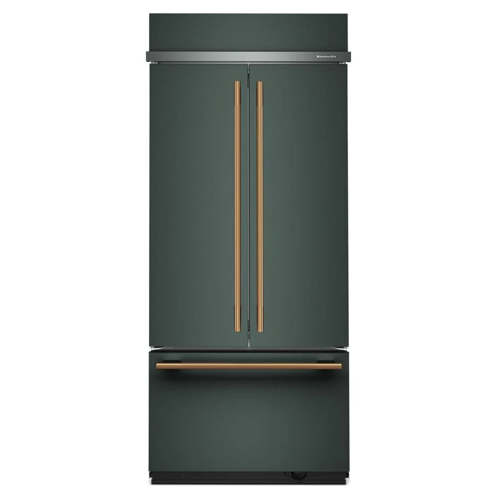 KitchenAid 36" 20.8 Cu. Ft. Juniper Built-In French Door Refrigerator - KBFN536SJP - Image 8