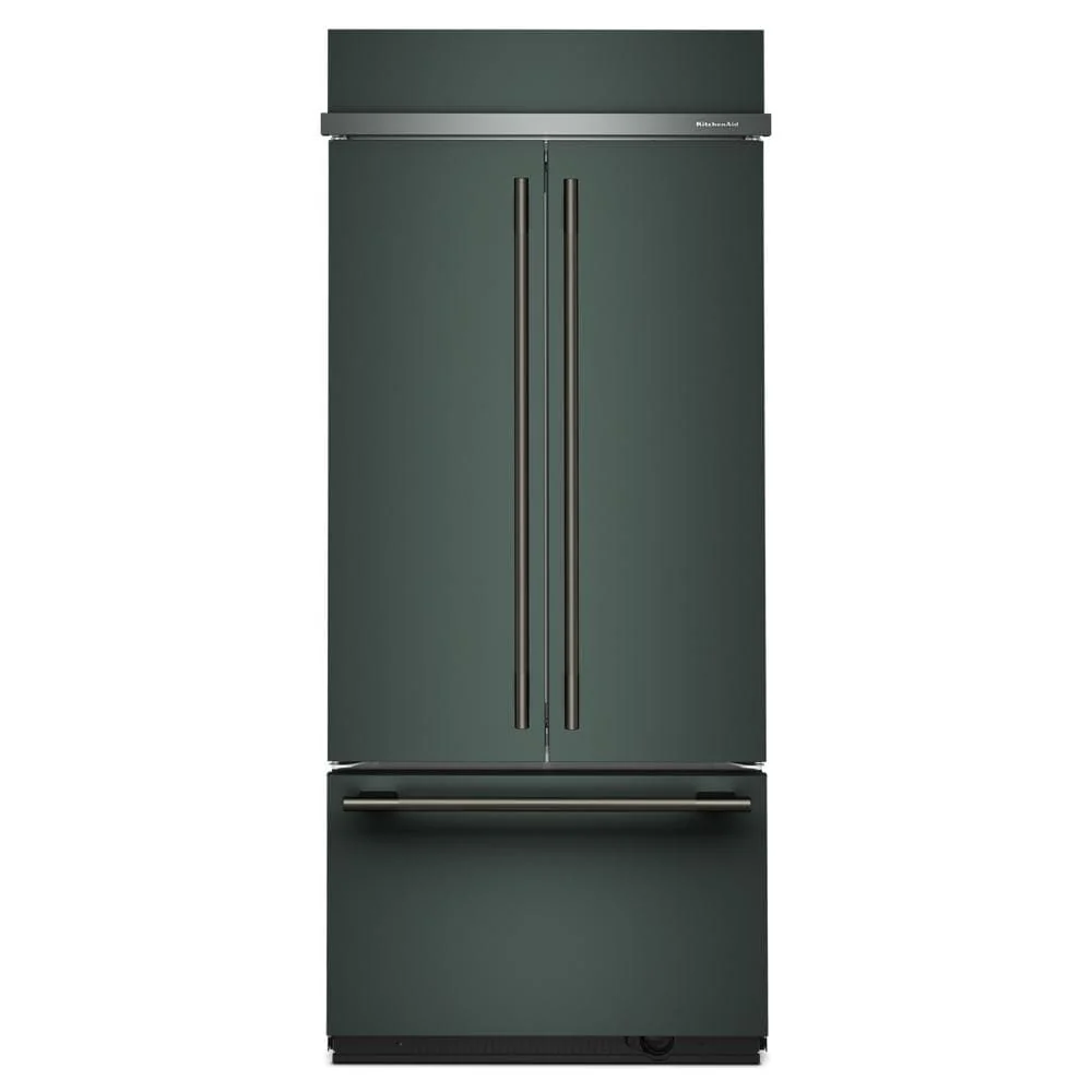 KitchenAid 36" 20.8 Cu. Ft. Juniper Built-In French Door Refrigerator - KBFN536SJP - Image 9