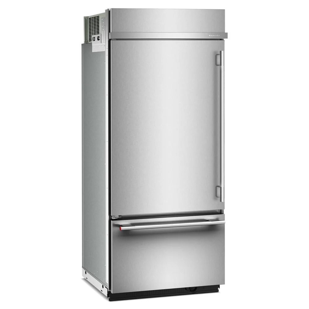 KitchenAid 36" 20.8 Cu. Ft. PrintShield Stainless Steel Built-In Bottom Mount Refrigerator - KBBL336SPS - Image 4