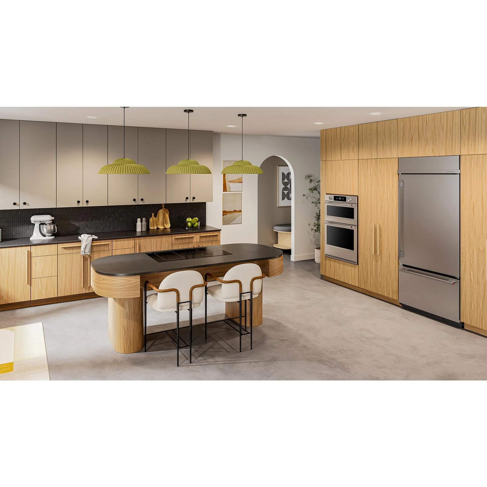 KitchenAid 36" 20.9 Cu. Ft. PrintShield Stainless Steel Built-In Bottom Mount Refrigerator - KBBR336SPS - Image 2