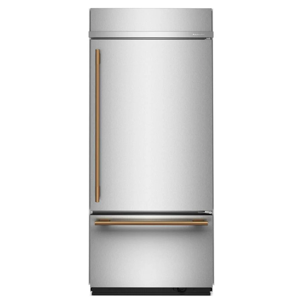 KitchenAid 36" 20.9 Cu. Ft. PrintShield Stainless Steel Built-In Bottom Mount Refrigerator - KBBR336SPS - Image 8