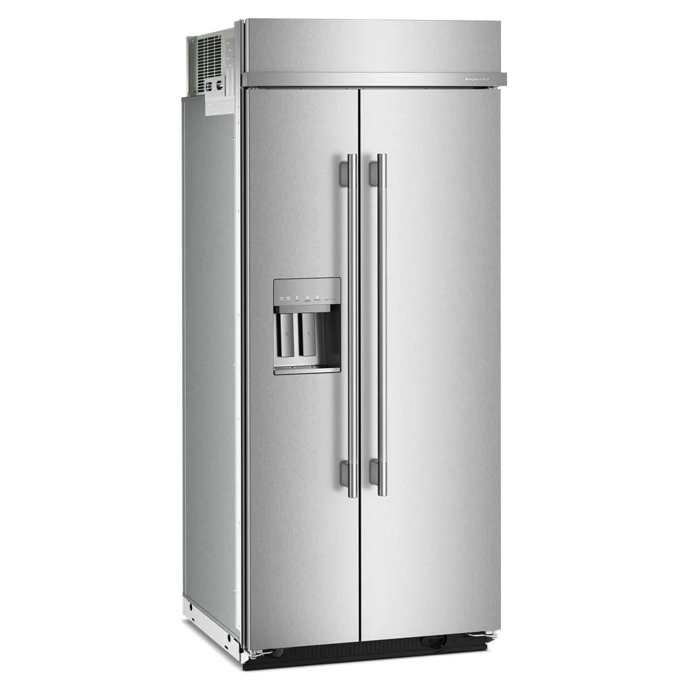 KitchenAid 36" 21.0 Cu. Ft. PrintShield Stainless Steel Built-In Side-by-Side Refrigerator - KBSD736SPS - Image 3