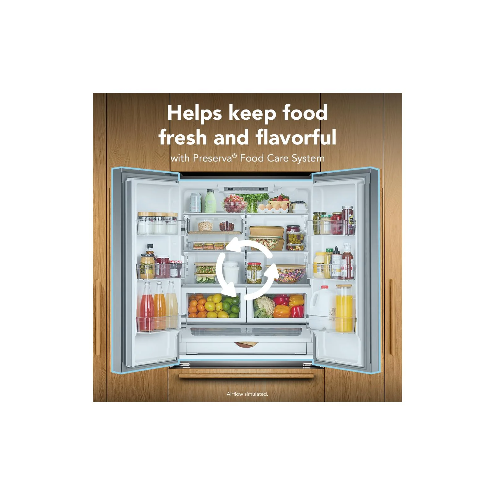 KitchenAid 36" 22.0 Cu. Ft. Panel-Ready Counter-Depth French Door Refrigerator - KRFC136TPA - Image 8