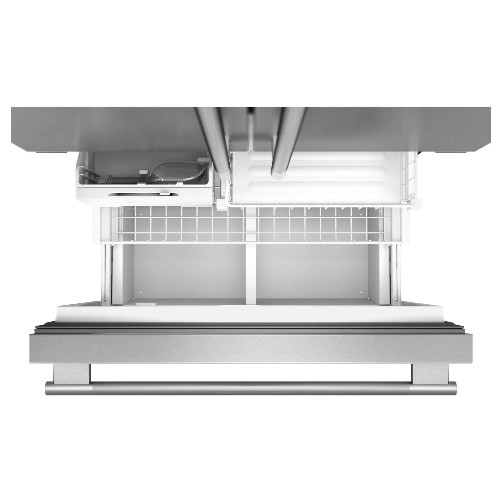 KitchenAid 36" 22.0 Cu. Ft. PrintShield Stainless Steel Counter-Depth French Door Refrigerator - KRFC136TPS - Image 4