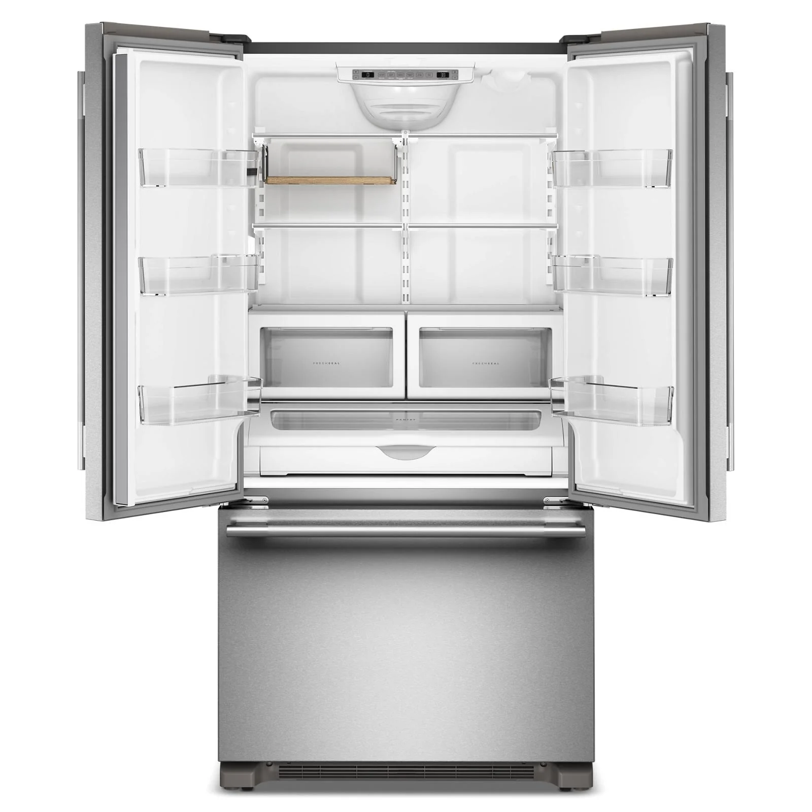 KitchenAid 36" 22.0 Cu. Ft. PrintShield Stainless Steel Counter-Depth French Door Refrigerator - KRFC136TPS - Image 5