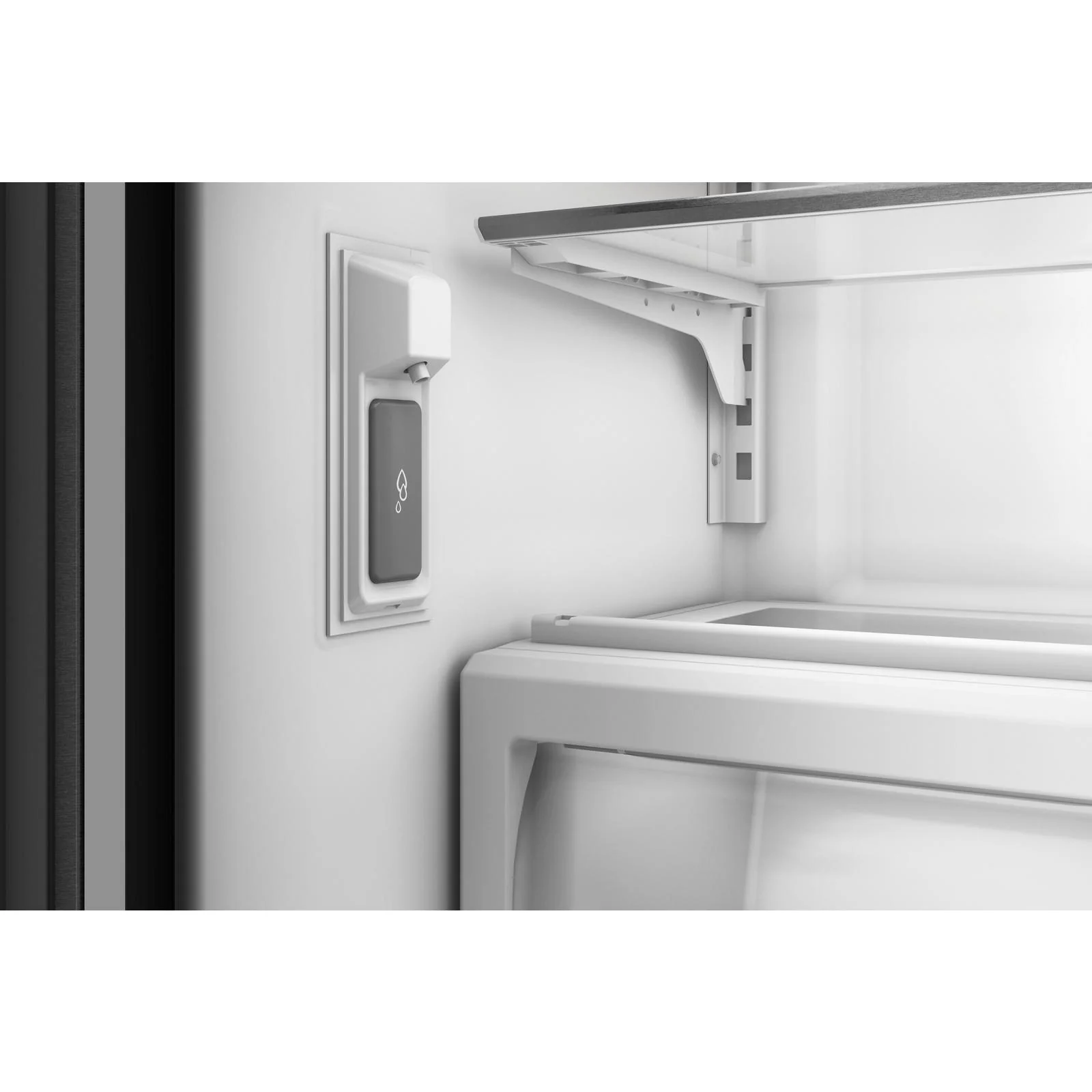 KitchenAid 36" 22.0 Cu. Ft. PrintShield Stainless Steel Counter-Depth French Door Refrigerator - KRFC136TPS - Image 7