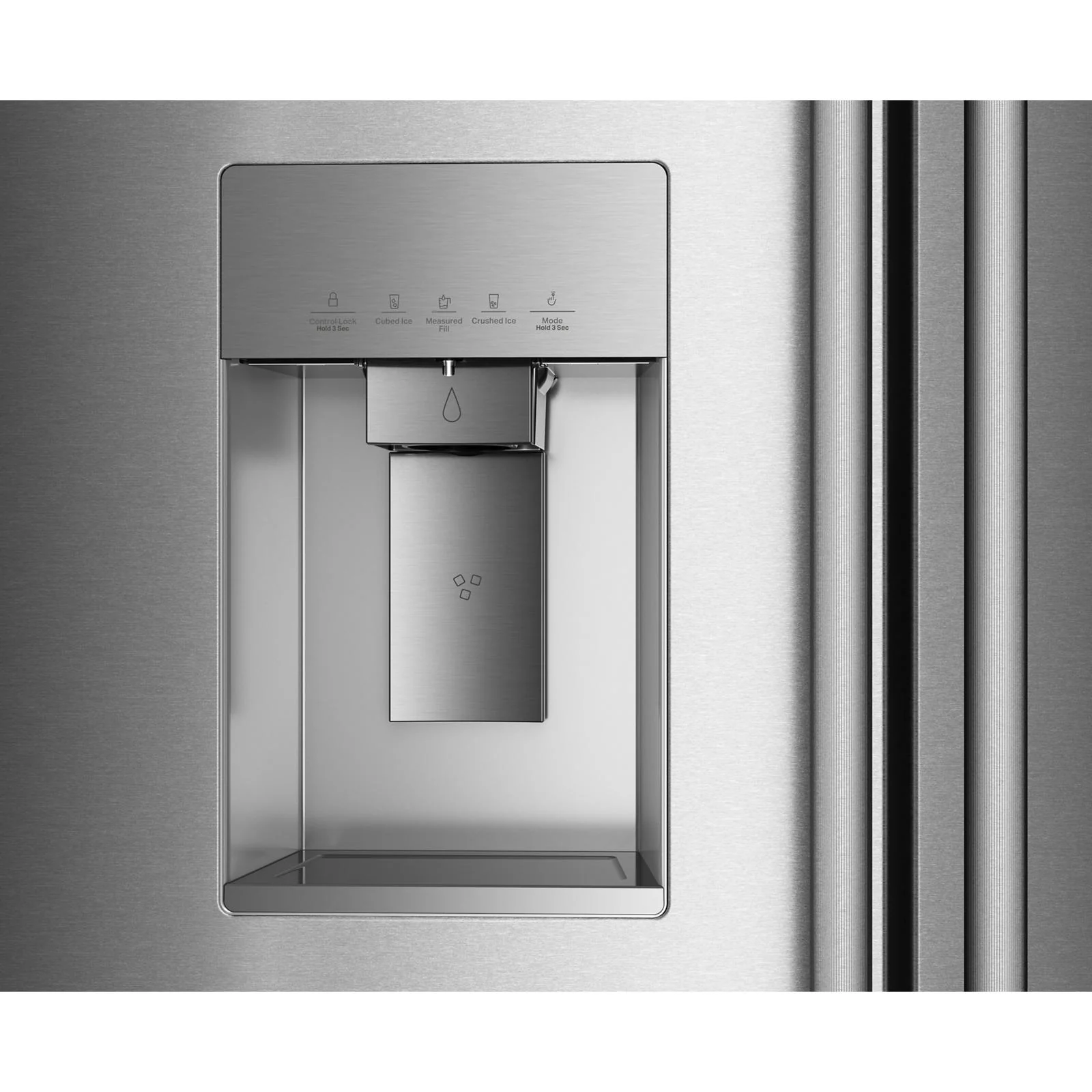 KitchenAid 36" 23.9 Cu. Ft. PrintShield Stainless Steel Counter-Depth French Door Refrigerator with External Water Dispenser – KRFC736SPS - Image 8
