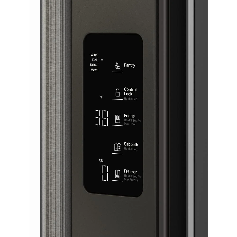KitchenAid 36" 24.0 Cu. Ft. Black Ore Counter-Depth French Door Refrigerator - KRFC236SBE - Image 7