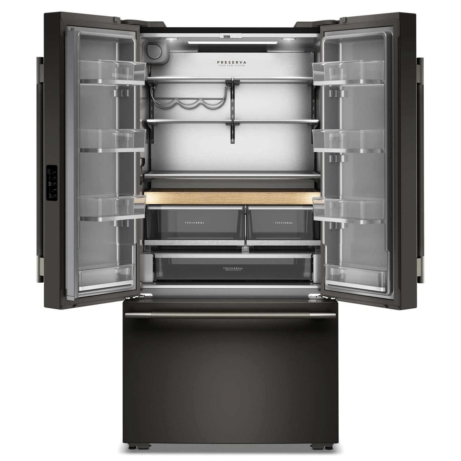 KitchenAid 36" 24.8 Cu. Ft. Black Ore Counter-Depth French Door Refrigerator with Internal Water Dispenser – KRFC336SBE - Image 5
