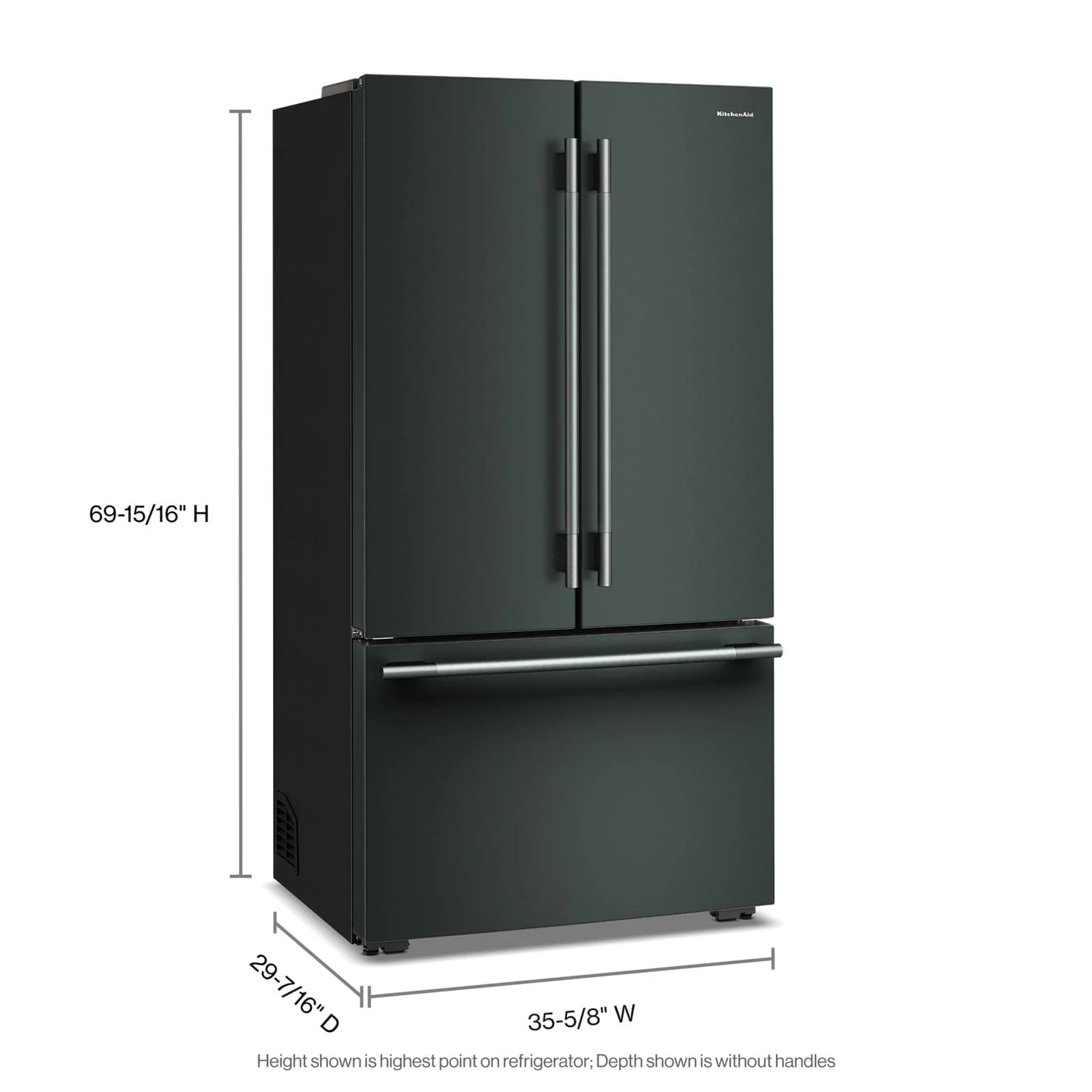 KitchenAid 36" 24.8 Cu. Ft. Juniper Counter-Depth French Door Refrigerator with Internal Water Dispenser – KRFC336SJP - Image 3