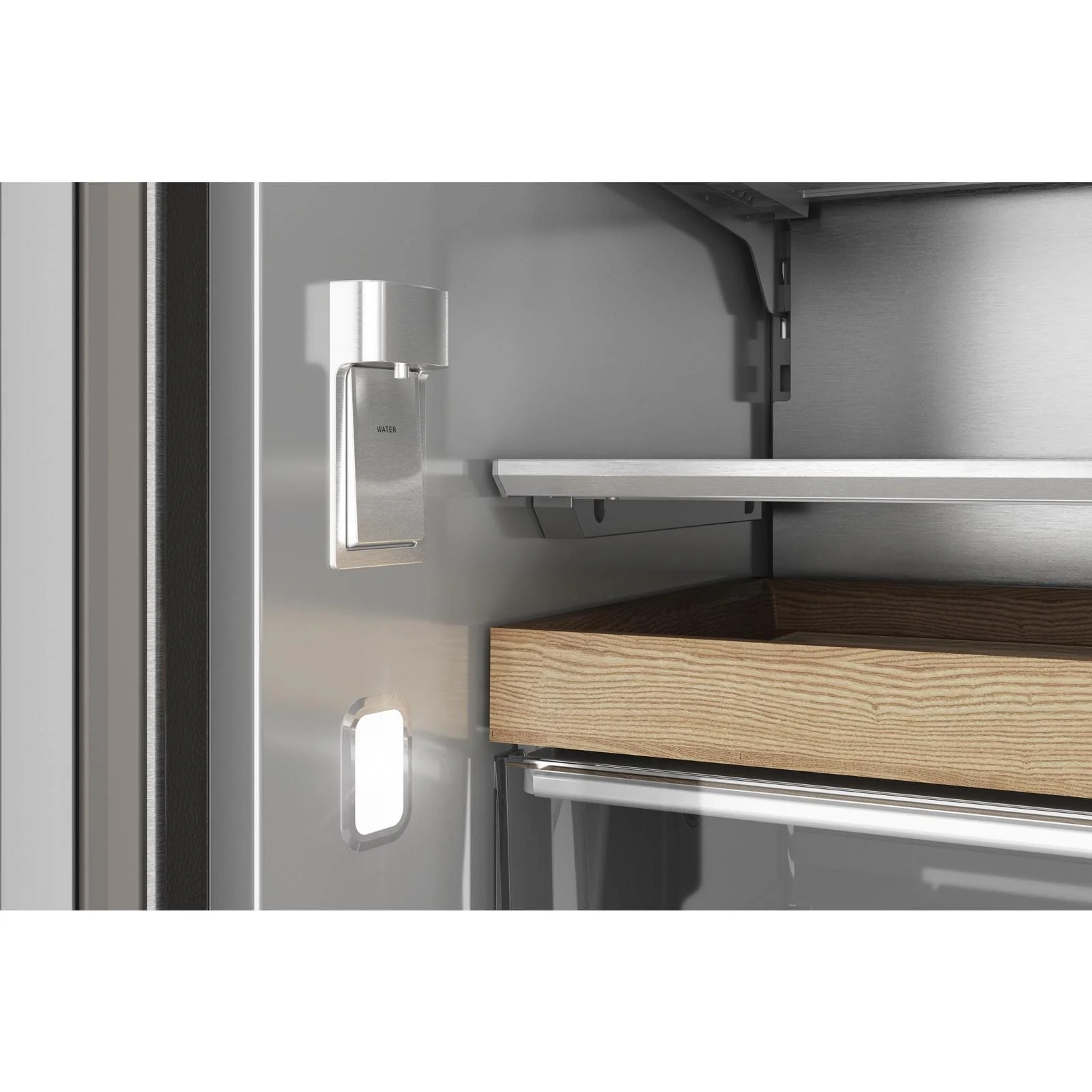KitchenAid 36" 24.8 Cu. Ft. PrintShield Stainless Steel Counter-Depth French Door Refrigerator with Internal Water Dispenser – KRFC336SPS - Image 10