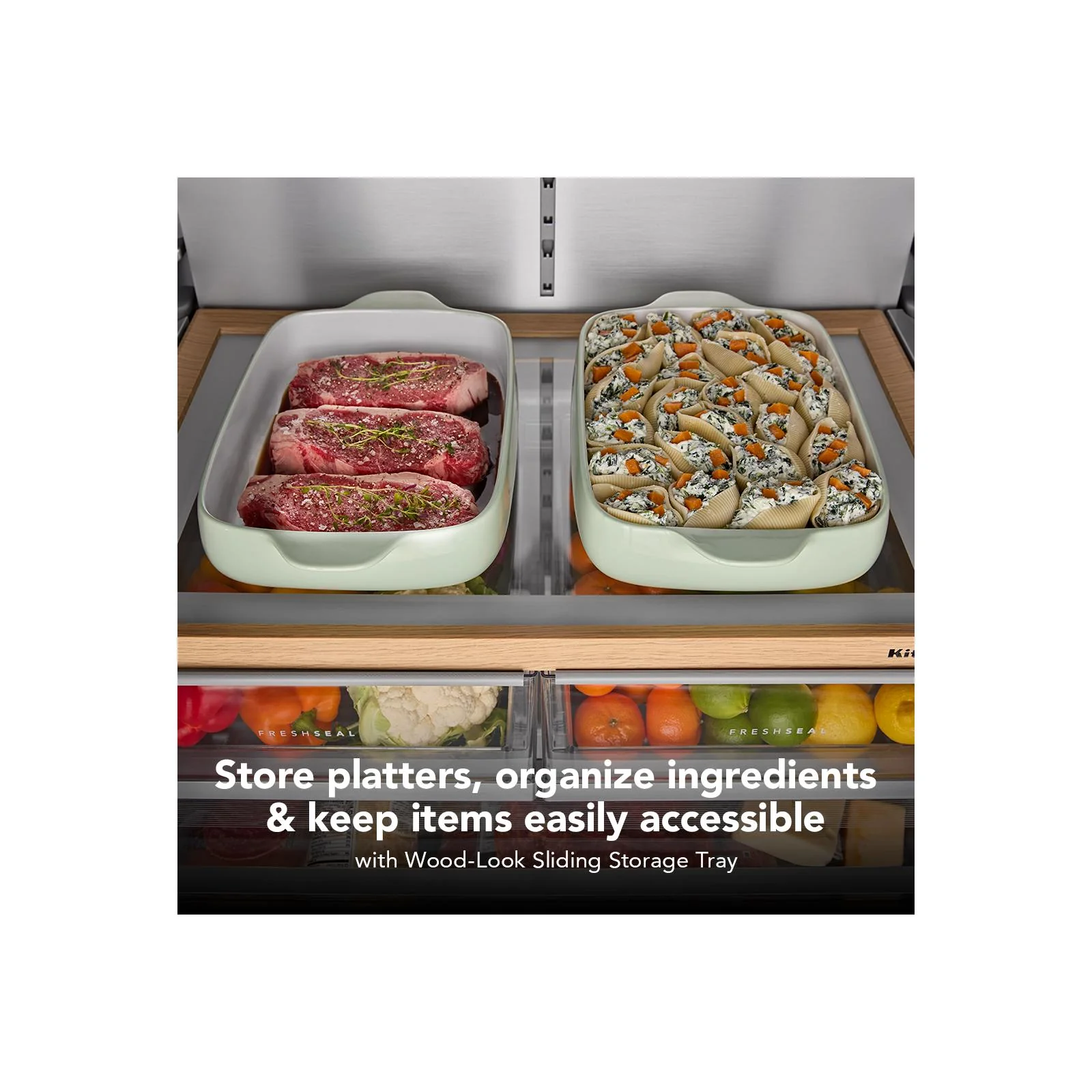 KitchenAid 36" 30 Cu. Ft. PrintShield Stainless Steel French Door Refrigerator - KRFF436SPS - Image 16