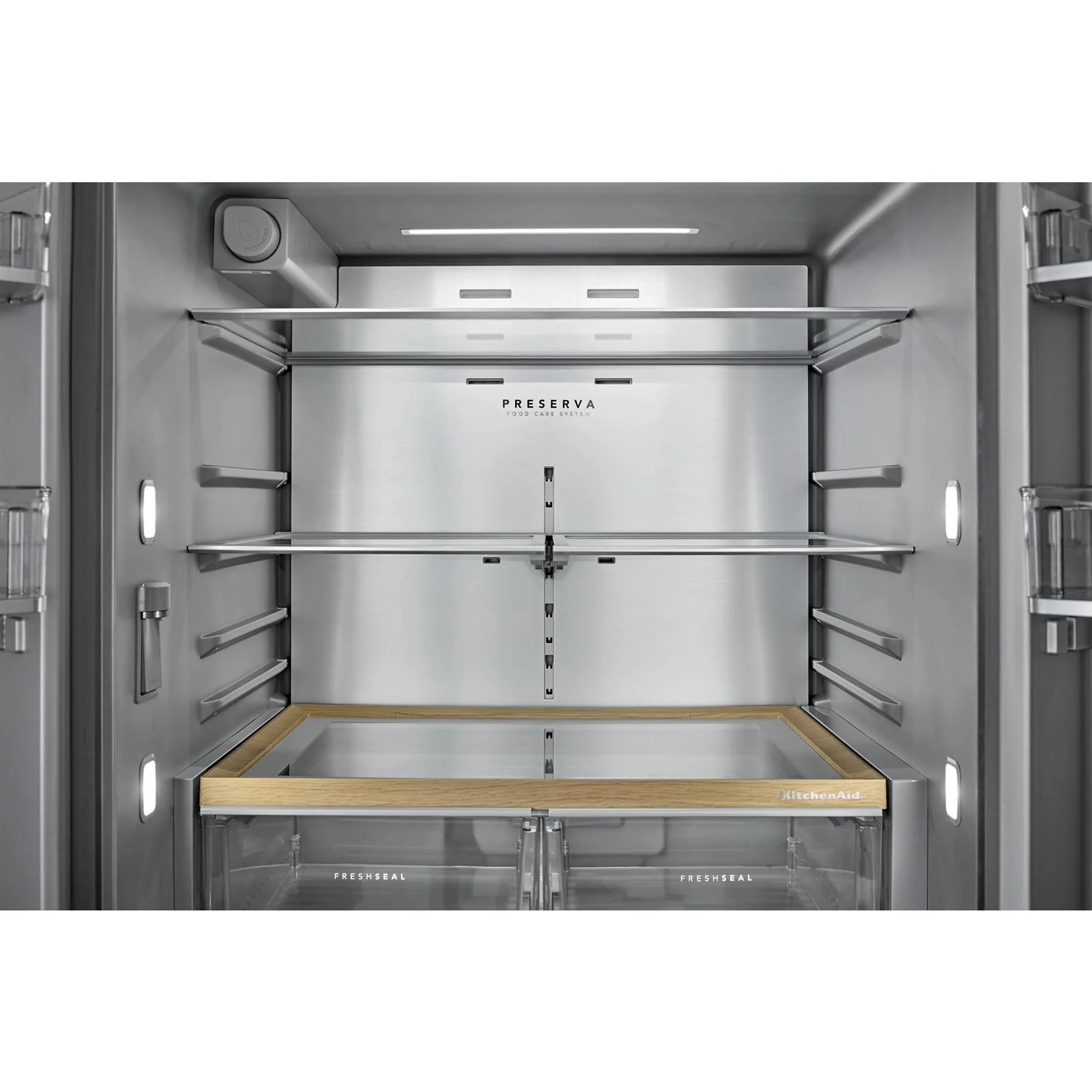 KitchenAid 36" 31 Cu. Ft. PrintShield Stainless Steel French Door Refrigerator - KRFF336SPS - Image 10