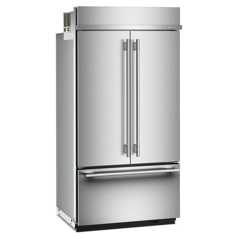 KitchenAid 42" 24.2 Cu. Ft. PrintShield Stainless Steel Built-In French Door Refrigerator - KBFN542SPS - Image 3