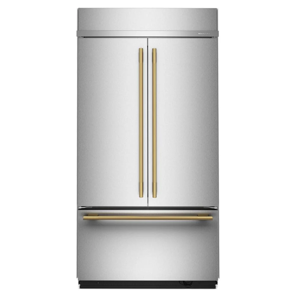 KitchenAid 42" 24.2 Cu. Ft. PrintShield Stainless Steel Built-In French Door Refrigerator - KBFN542SPS - Image 6
