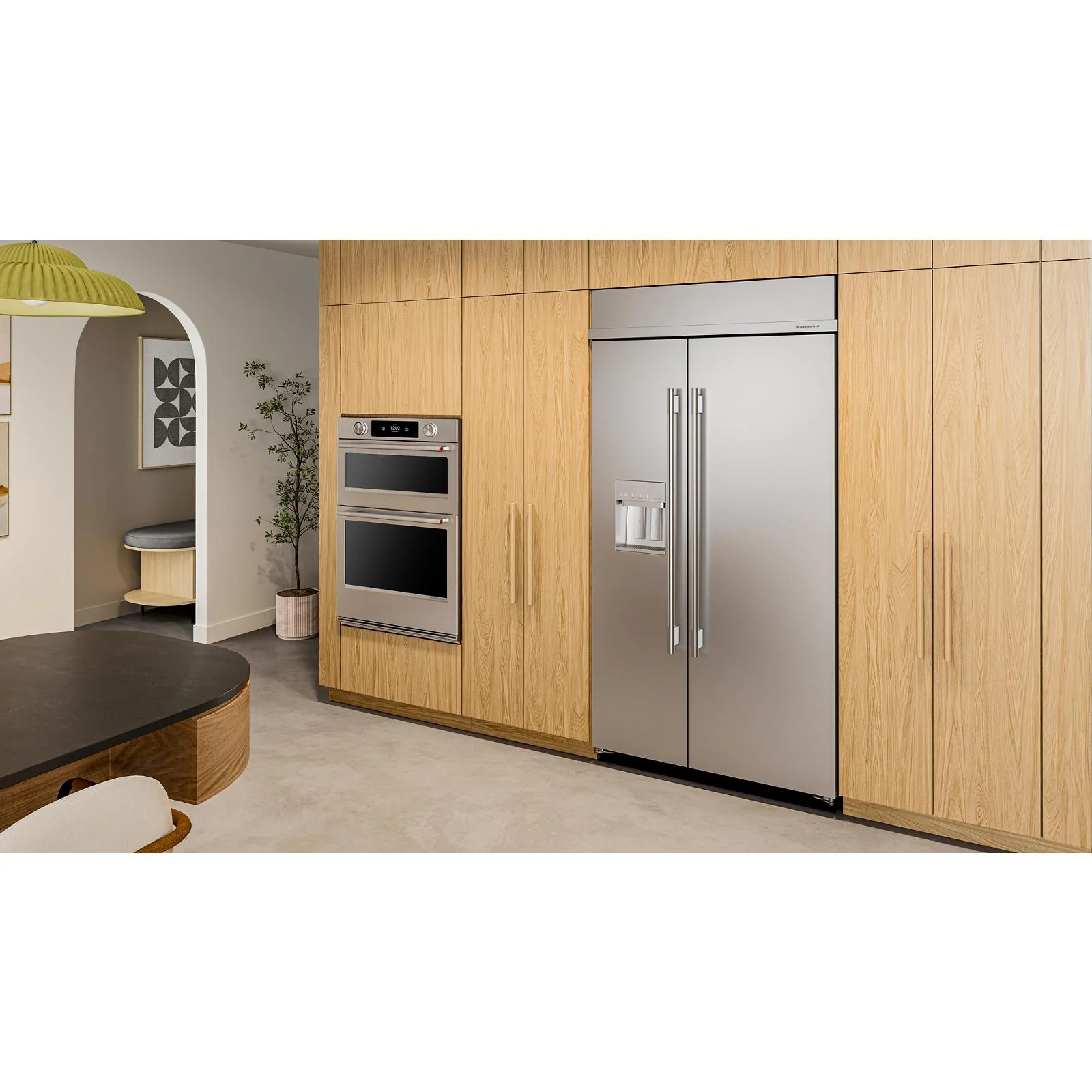 KitchenAid 42" 25.0 Cu. Ft. PrintShield Stainless Steel Built-In Side-by-Side Refrigerator - KBSD742SPS - Image 2