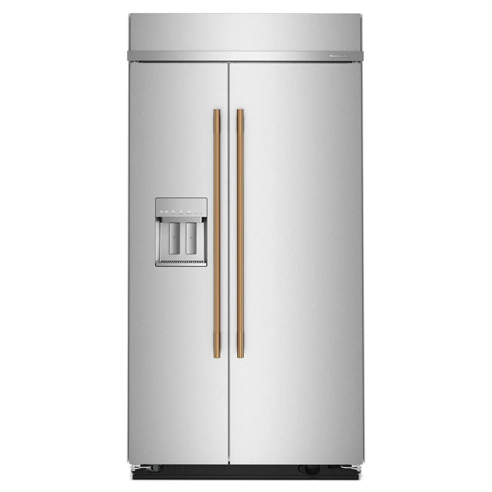 KitchenAid 42" 25.0 Cu. Ft. PrintShield Stainless Steel Built-In Side-by-Side Refrigerator - KBSD742SPS - Image 7