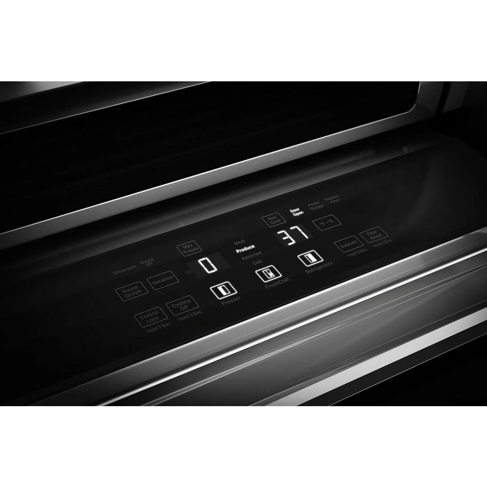 KitchenAid 42" 25.5 Cu. Ft. Black Ore Built-In Side-by-Side Refrigerator - KBSN742SBE - Image 9