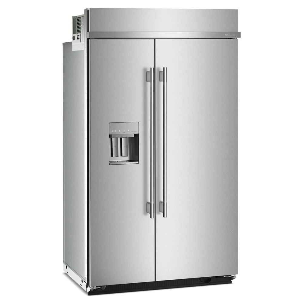 KitchenAid 48" 29.0 Cu. Ft. PrintShield Stainless Steel Built-In Side-by-Side Refrigerator - KBSD748SPS - Image 3