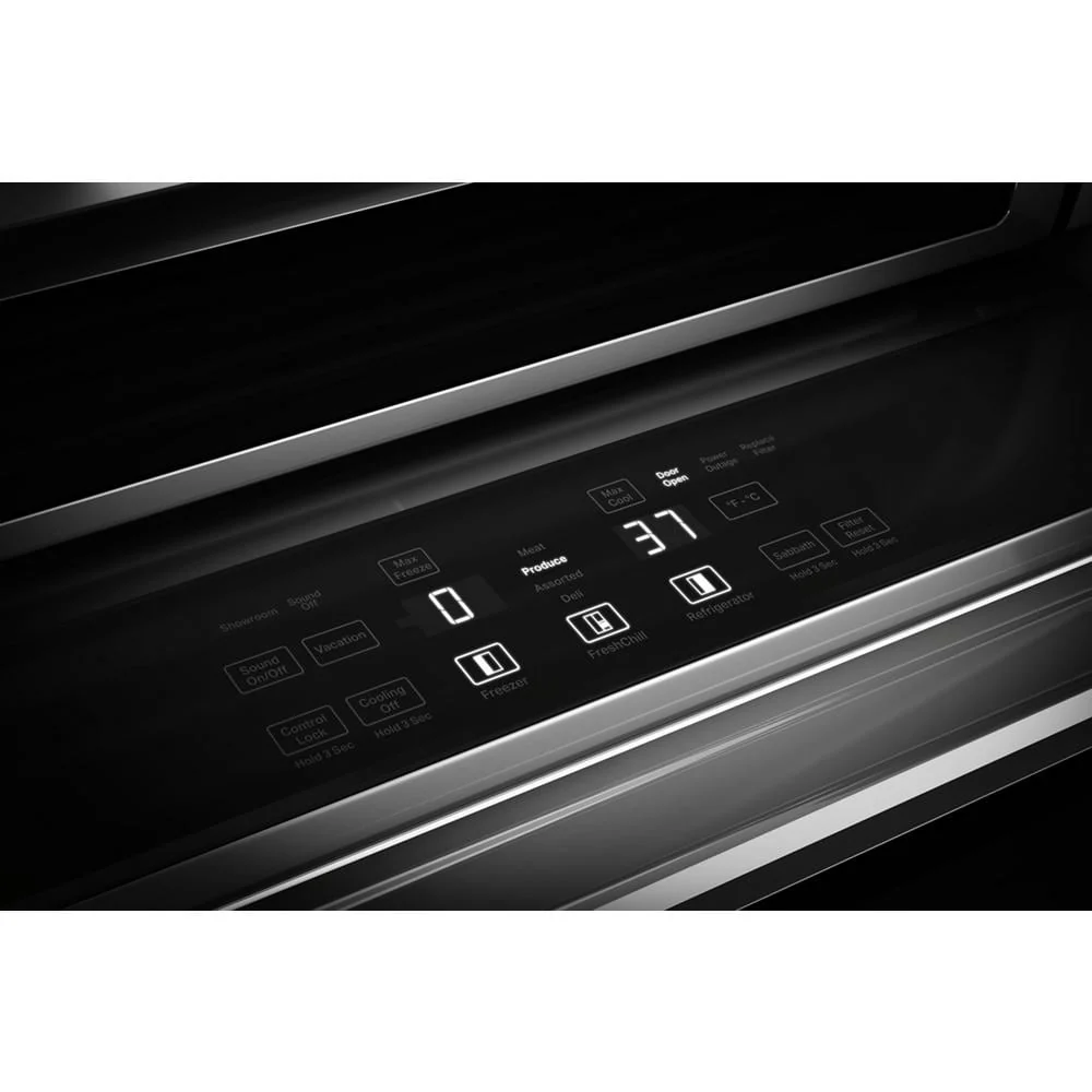 KitchenAid 48" 30.0 Cu. Ft. Black Ore Built-In Side-by-Side Refrigerator - KBSN748SBE - Image 10