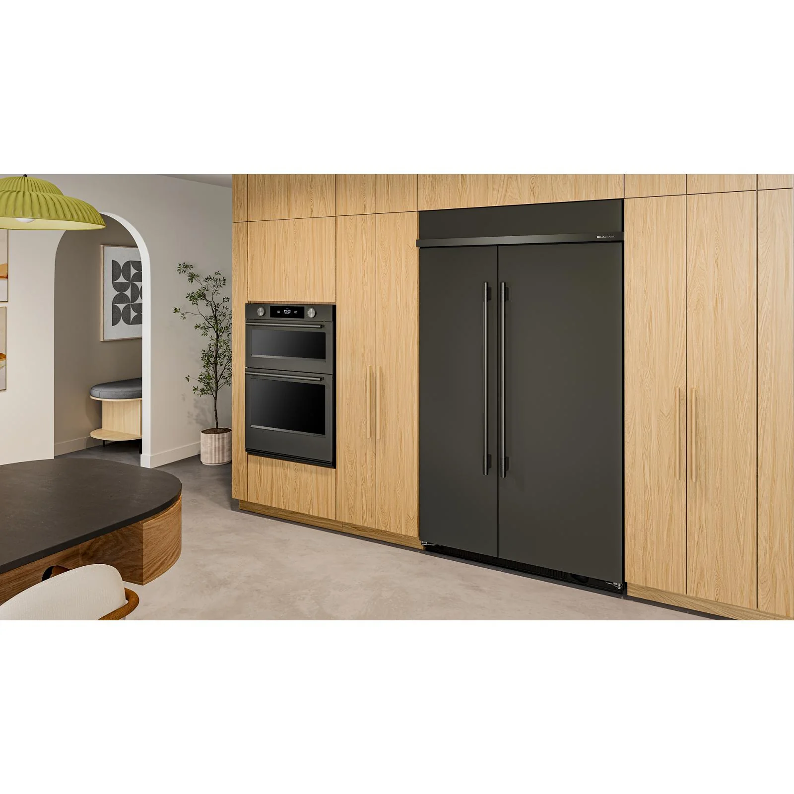 KitchenAid 48" 30.0 Cu. Ft. Black Ore Built-In Side-by-Side Refrigerator - KBSN748SBE - Image 2