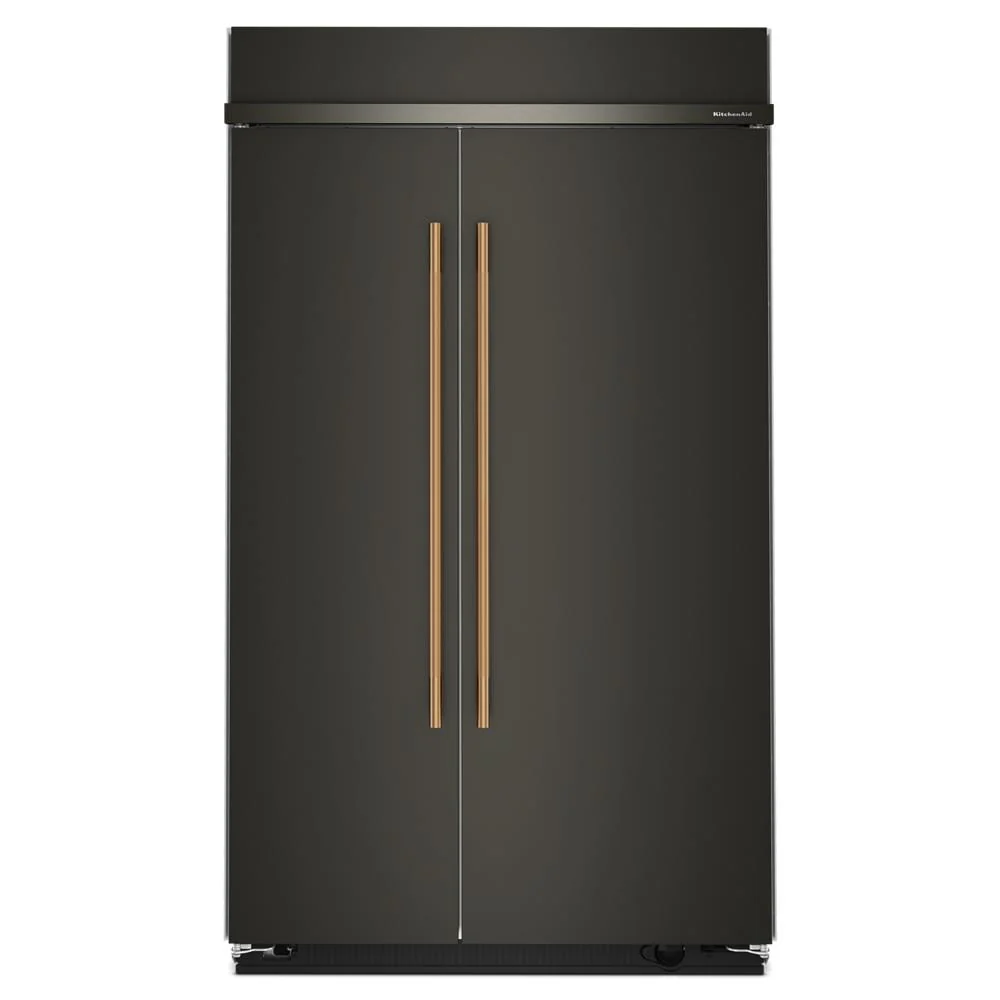 KitchenAid 48" 30.0 Cu. Ft. Black Ore Built-In Side-by-Side Refrigerator - KBSN748SBE - Image 8