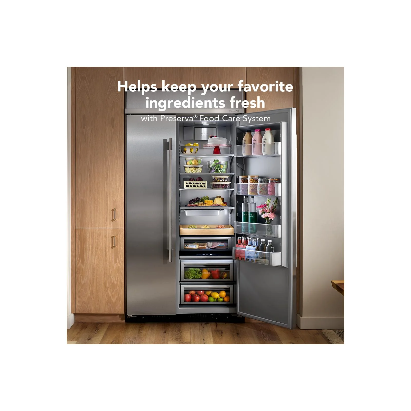 KitchenAid 48" 30.0 Cu. Ft. Juniper Built-In Side-by-Side Refrigerator - KBSN748SJP - Image 12
