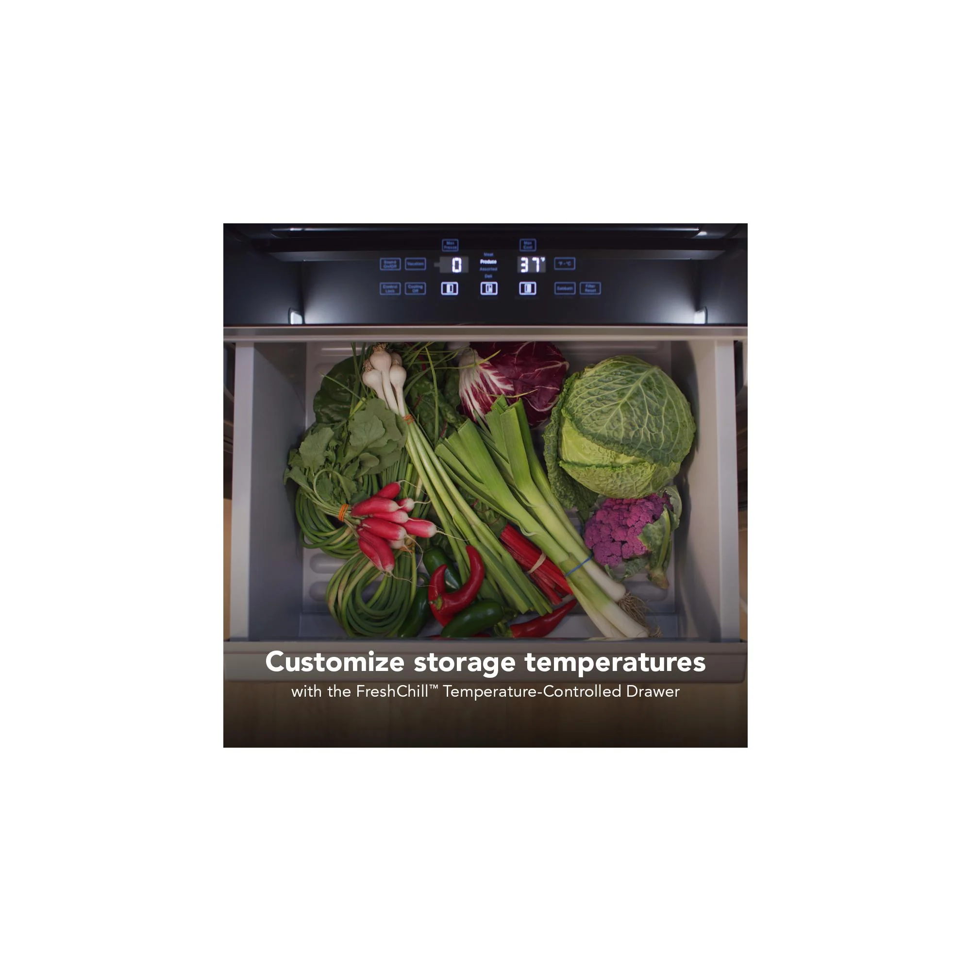 KitchenAid 48" 30.0 Cu. Ft. Panel-Ready Built-In Side-by-Side Refrigerator with Platinum Interior – KBSN748TPA - Image 7
