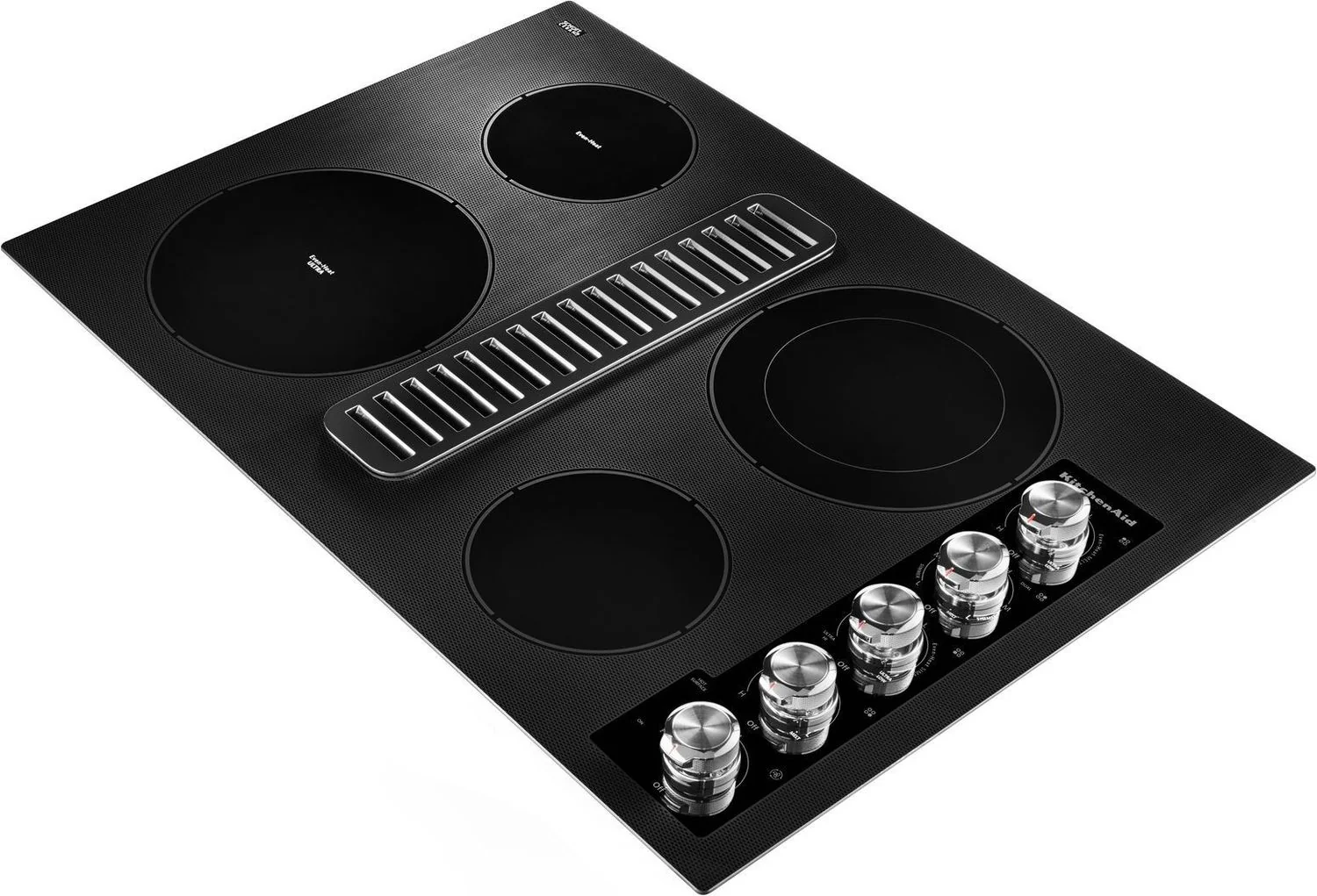 KitchenAid Black 30" Electric Downdraft Cooktop - KCED600GBL - Image 2