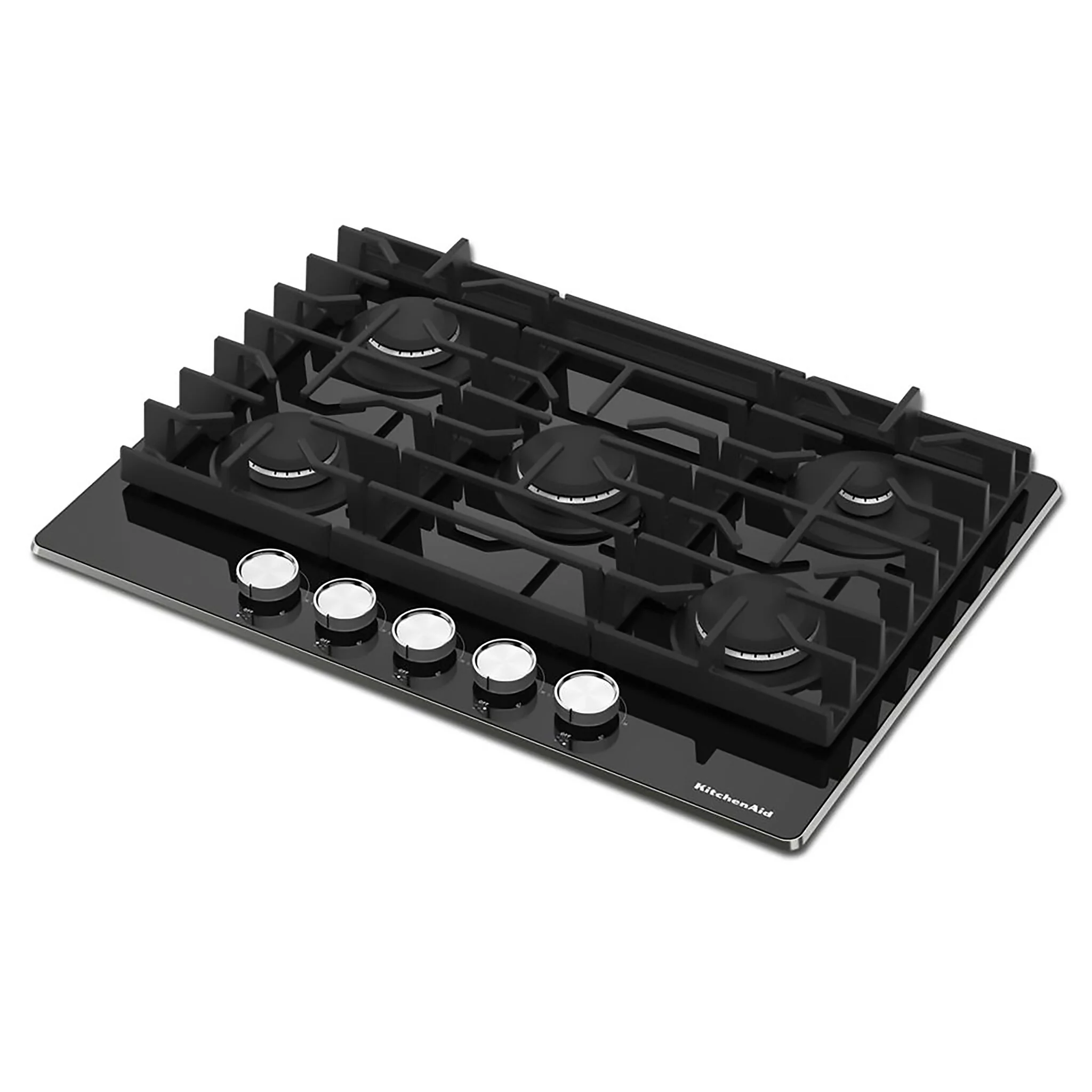 KitchenAid Black 30" Gas Cooktop - KCGG530PBL - Image 5