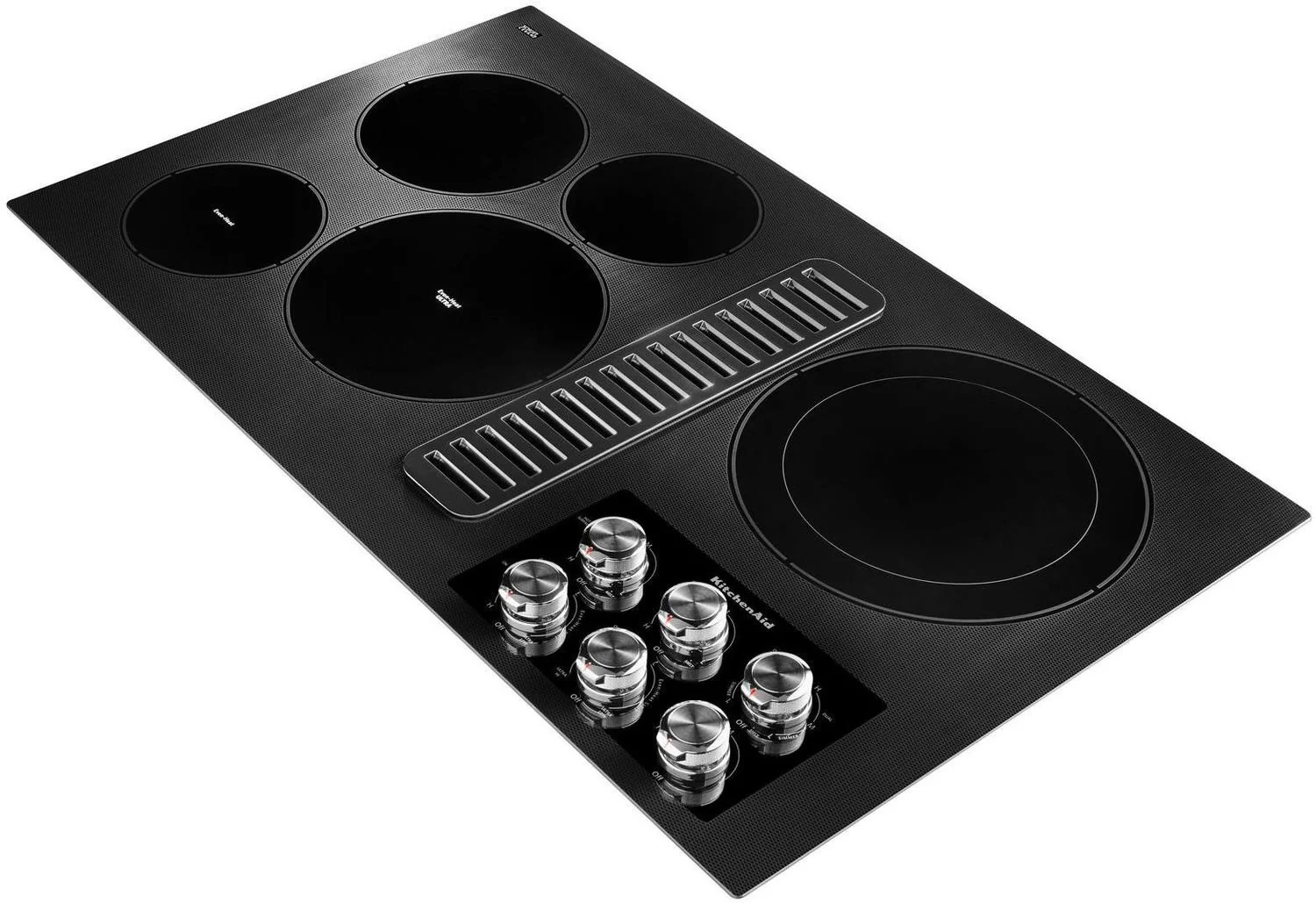 KitchenAid Black 36" Electric Downdraft Cooktop - KCED606GBL - Image 2
