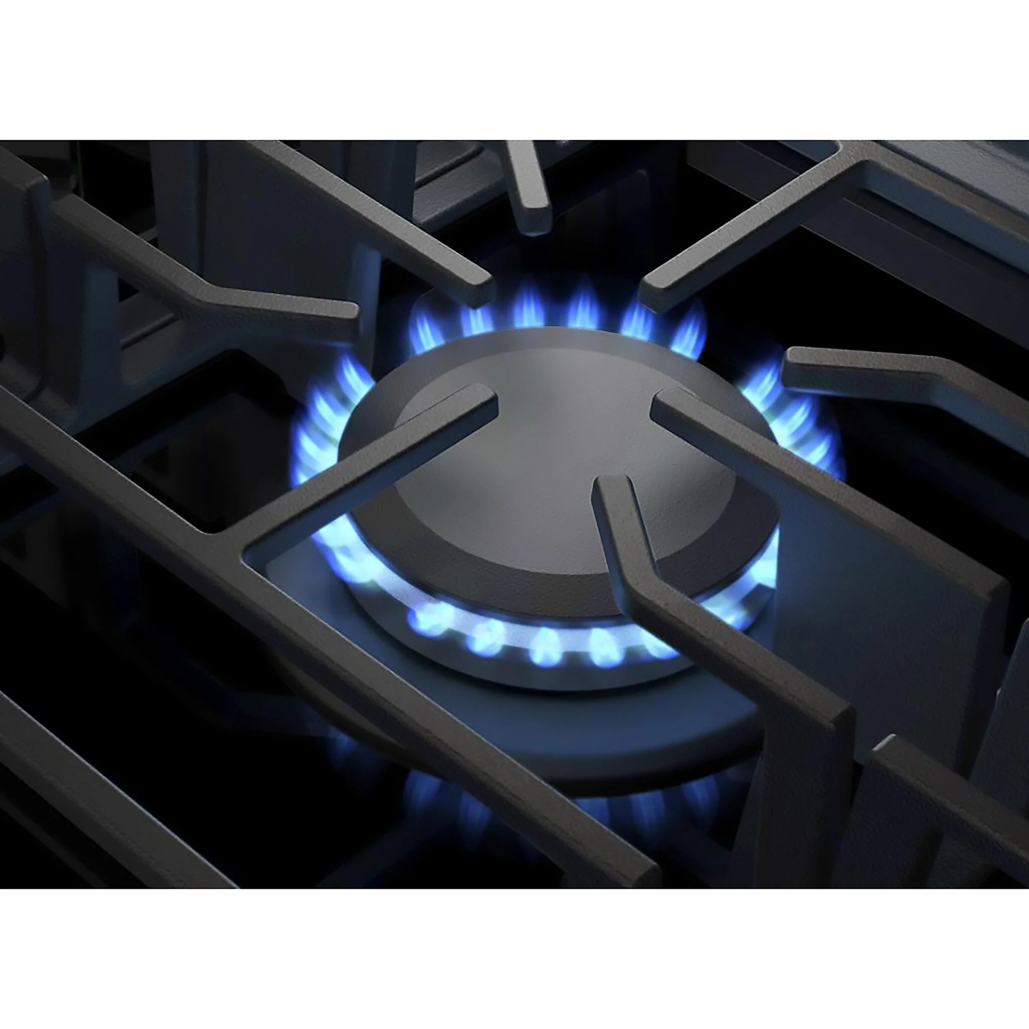 KitchenAid Black 36" Gas Cooktop - KCGG536PBL - Image 3