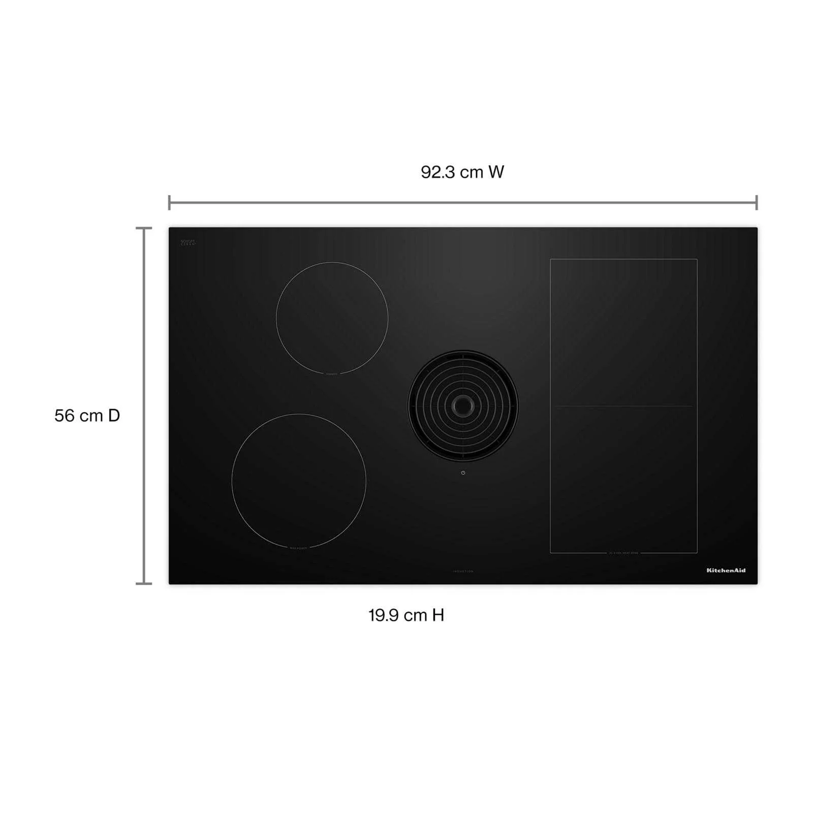 KitchenAid Black 36" Induction Downdraft Cooktop - KCID936SBL - Image 9
